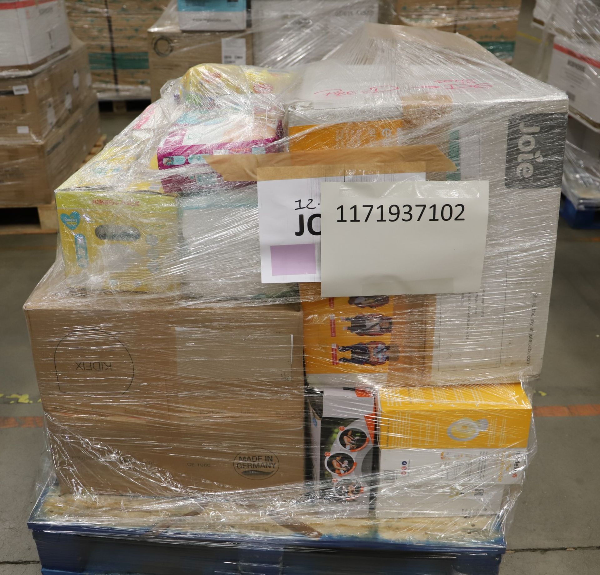 Mixed Pallet of 48 items, Brands include Mothercare, Britax & Naty. Total RRP Approx £2035.35