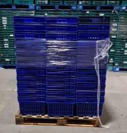 Huge selection of ventilated stacking crates/totes from Marks and Spencer (M&S).