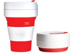 Mixed box of 25 x Stojo 12Oz Pocket Cups. Approx total RRP £223