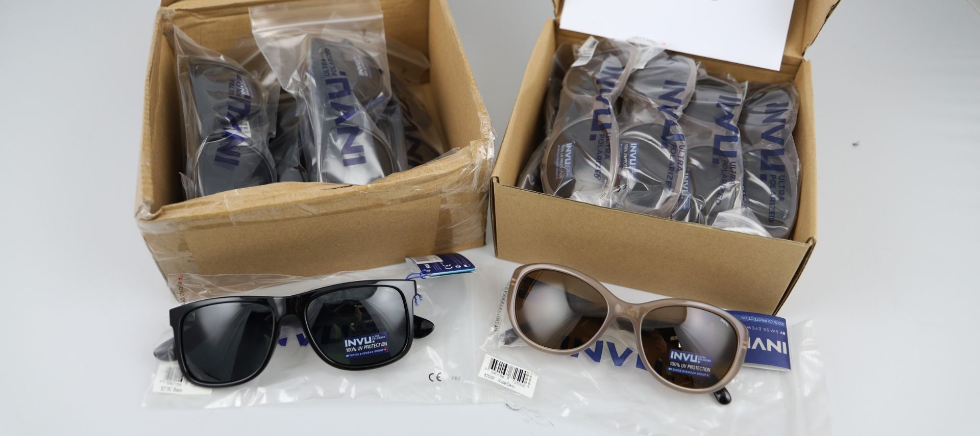Mixed Lot = a total of 17 Invu Sunglasses. Approximate RRP £697