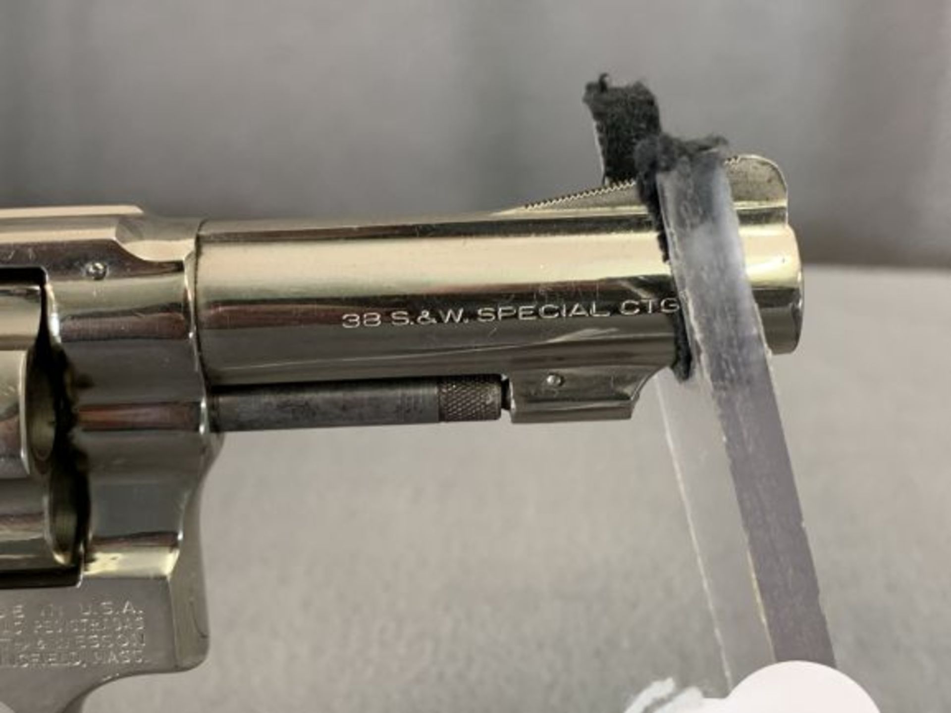 12. S&W Mod. 36 .38S&W 5-Shot Revolver, Nickel Finish, Pinned & Recessed Barrel SN: J214403 - Image 10 of 10