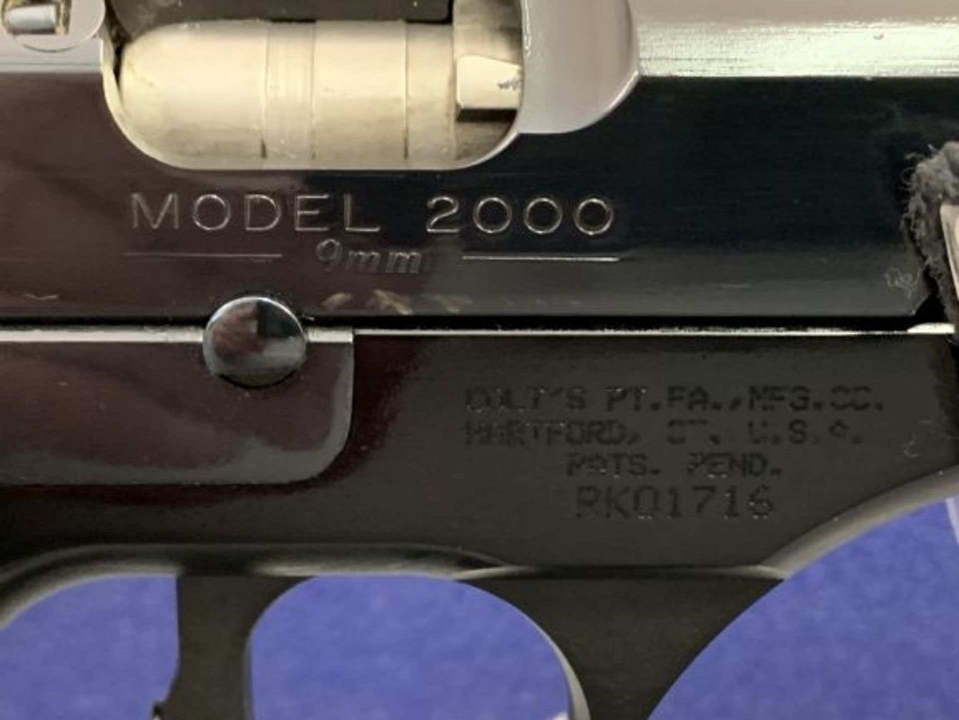 256. Colt All American Mod. 2000, 1st edition, 9mm, case, ex mag, SN:RK01716 - Image 10 of 13