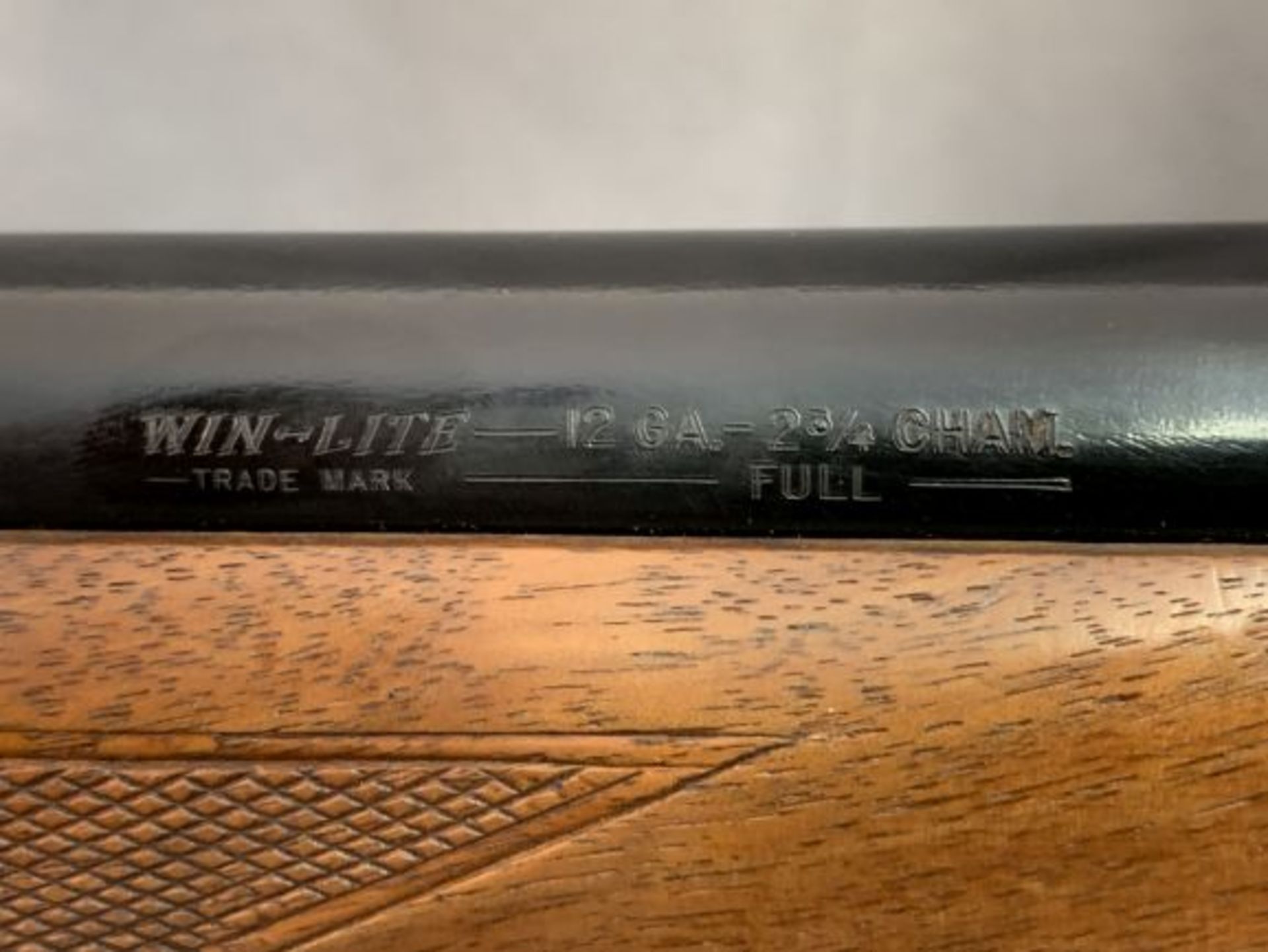 55. Win. Mod. 59 12ga Win-Lite 28" Full Choke Barrel, Cracked Forend, SN: 83649 - Image 6 of 15