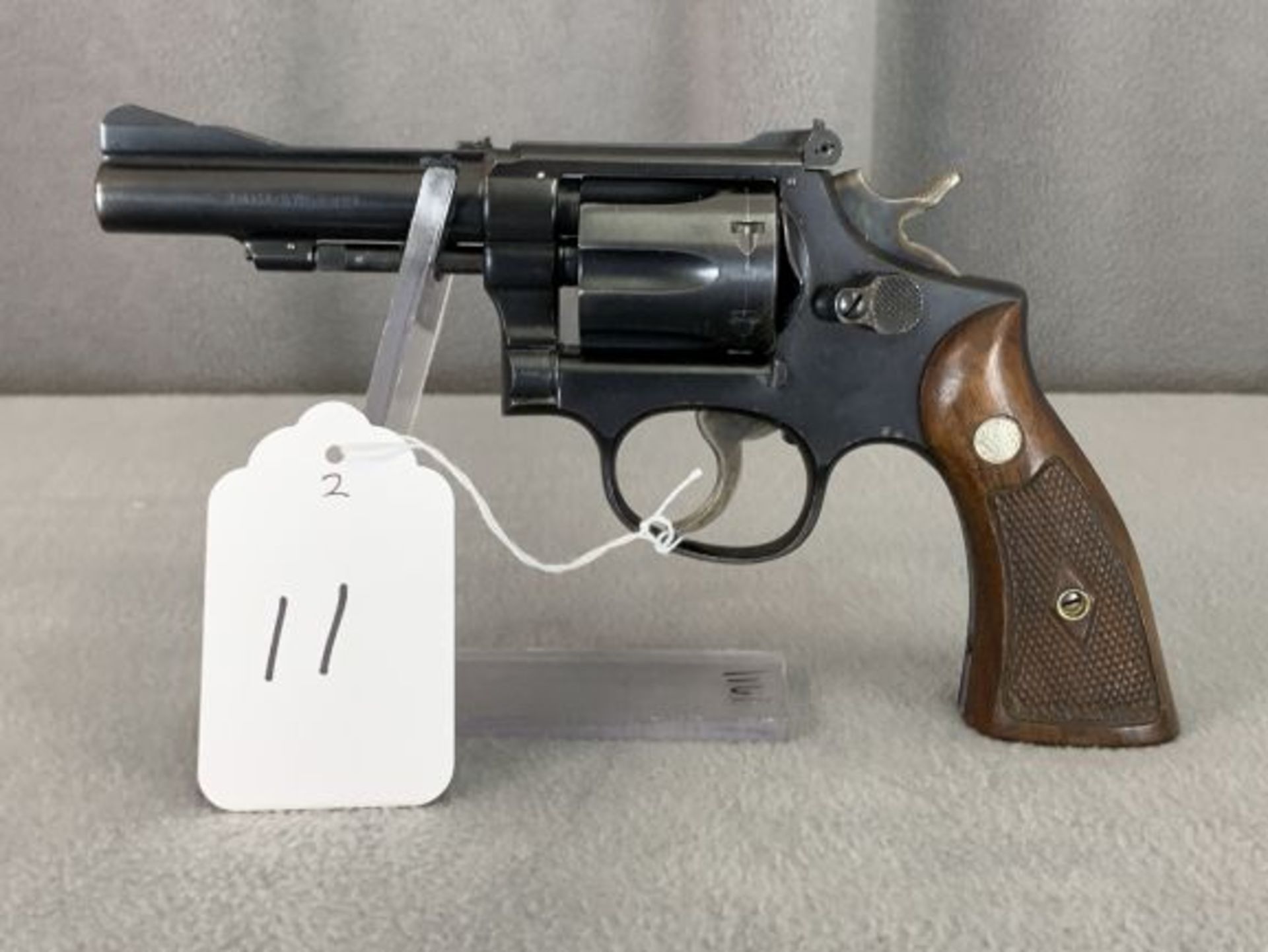 11. S&W Pre-18 .22LR 6-Shot Revolver, 4" Barrel, Diamond Grips SN:228463