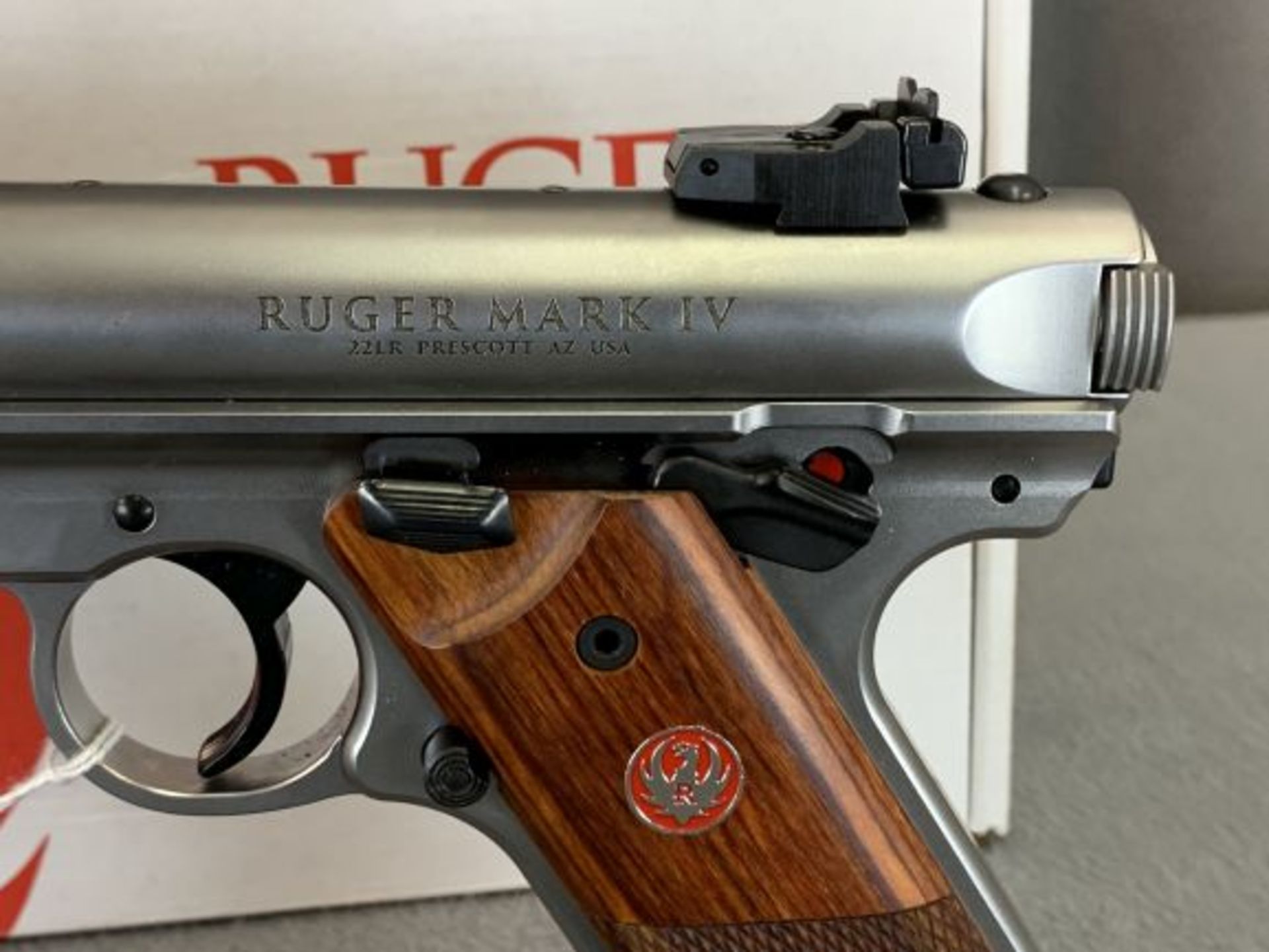 21. Ruger Mk 4 Hunter .22LR 6 7/8" Stainless Heavy Fluted Barrel, SN: WBR123879 - Image 9 of 12