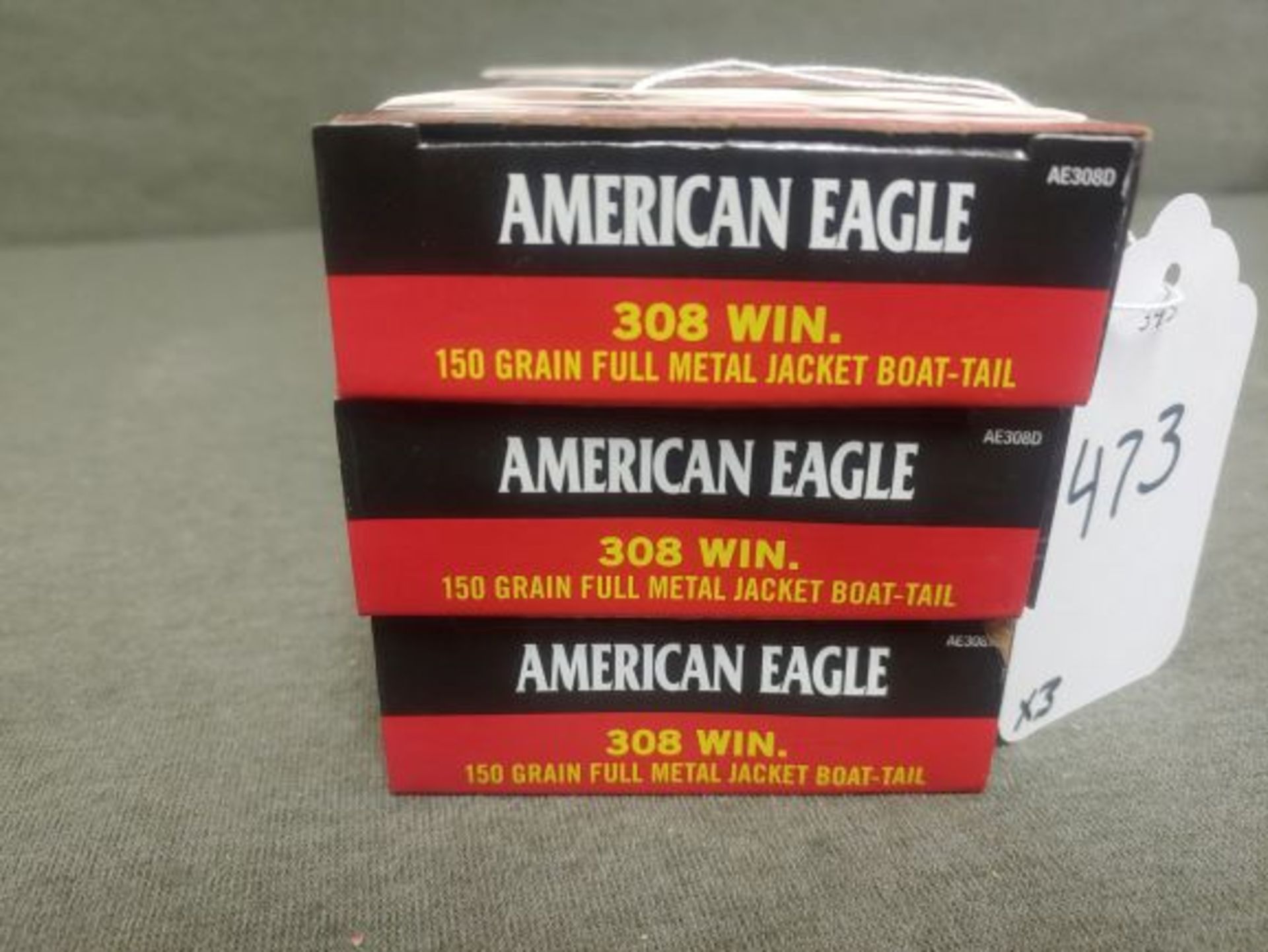 473. Am. Eagle .3 108 Win 150gr. FMJBT, 20 Rnd. Boxes (3x the Money) - Image 2 of 2