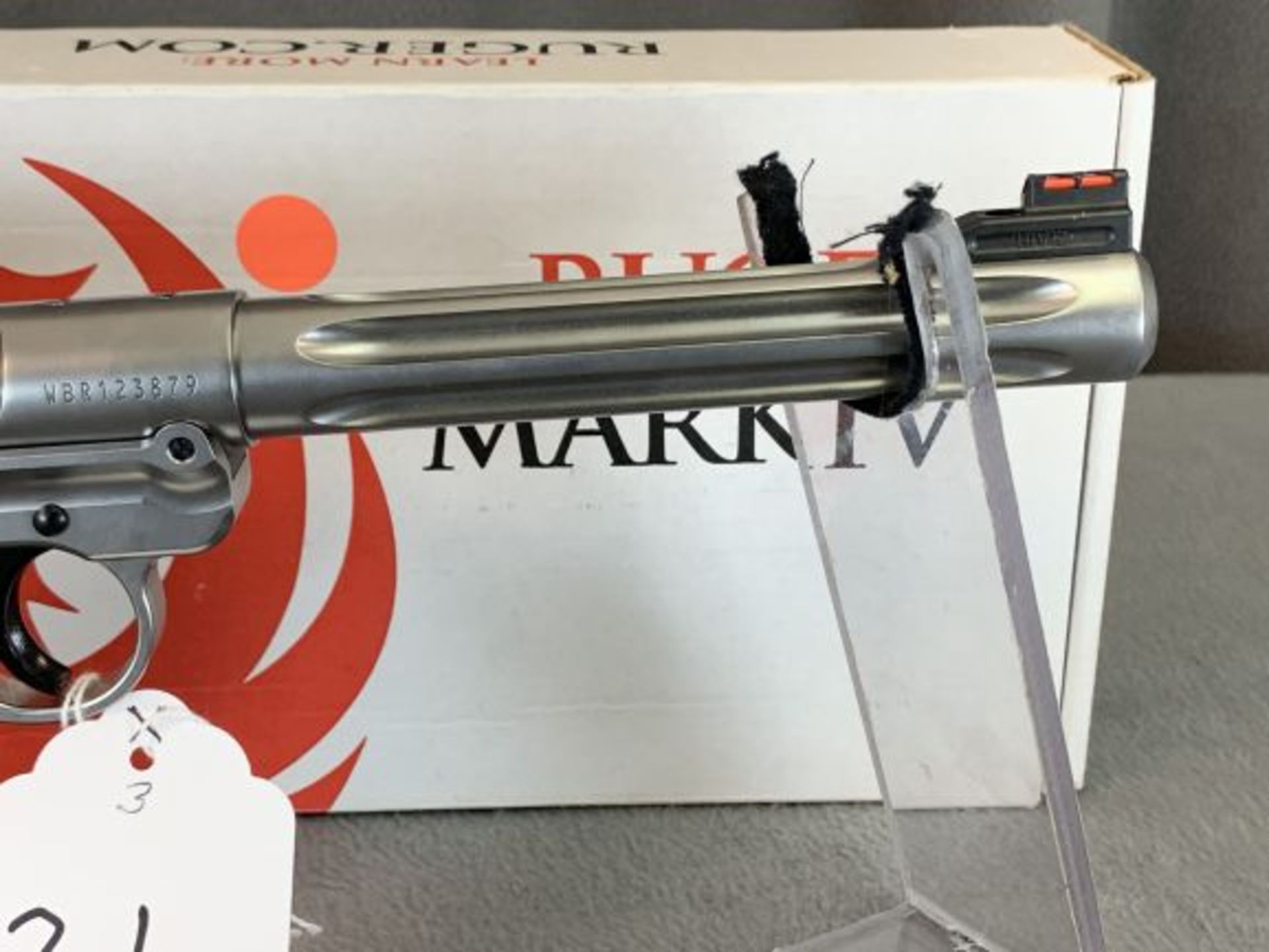 21. Ruger Mk 4 Hunter .22LR 6 7/8" Stainless Heavy Fluted Barrel, SN: WBR123879 - Image 4 of 12