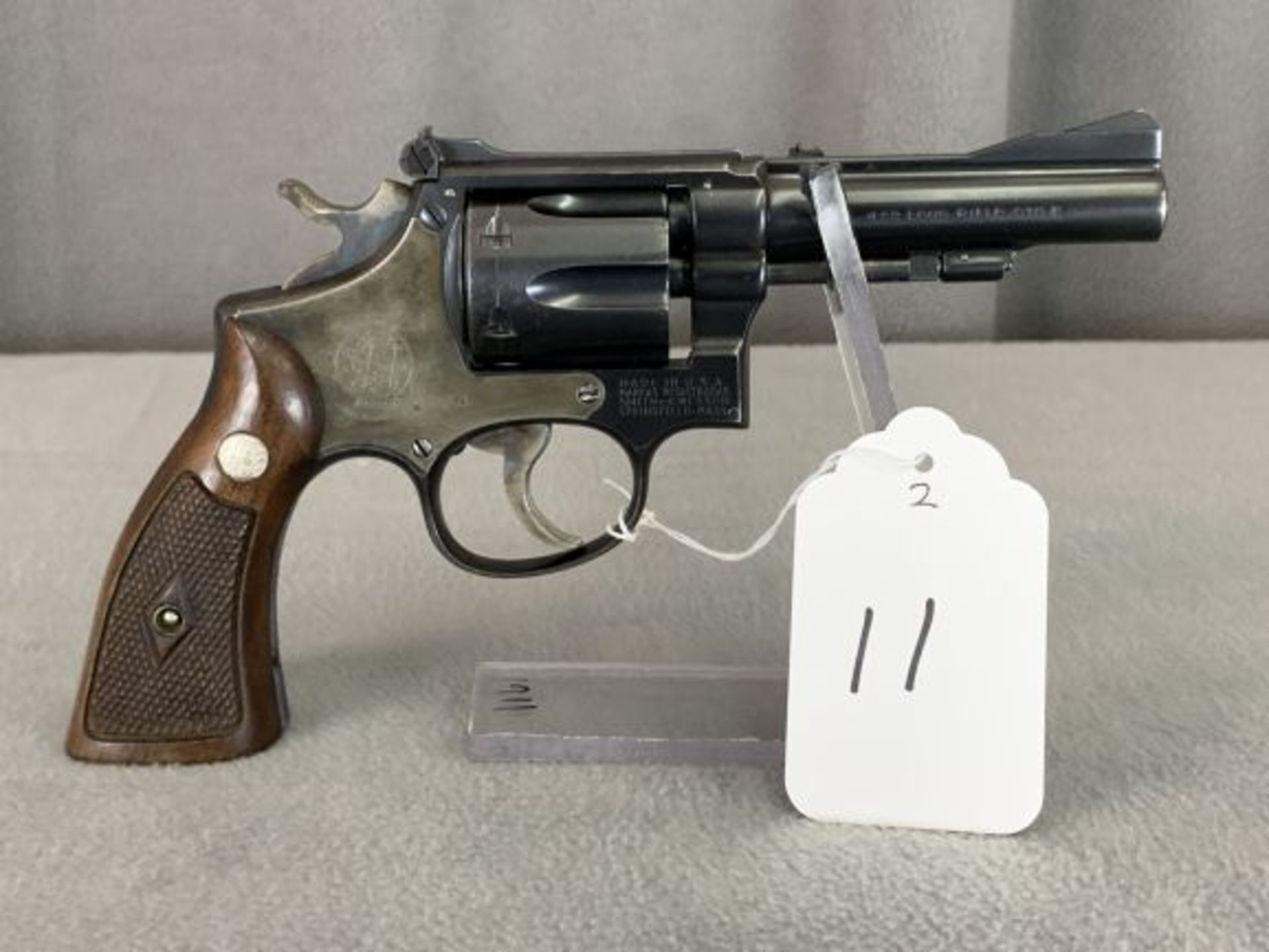 11. S&W Pre-18 .22LR 6-Shot Revolver, 4" Barrel, Diamond Grips SN:228463 - Image 7 of 13