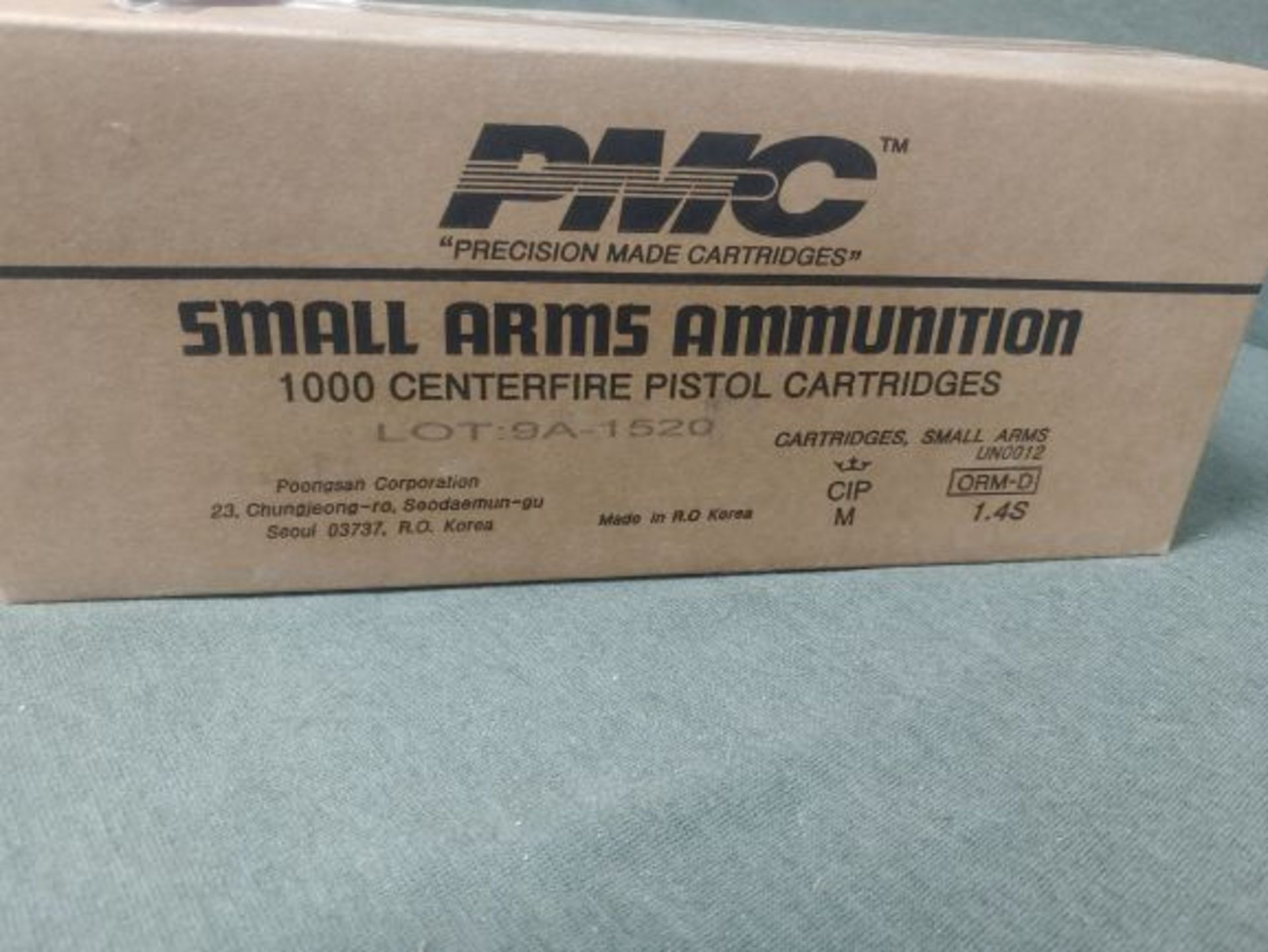 563. PMC 9mm 115gr. FMJ 1000 Rnd Case (1x the Money) - Image 2 of 2