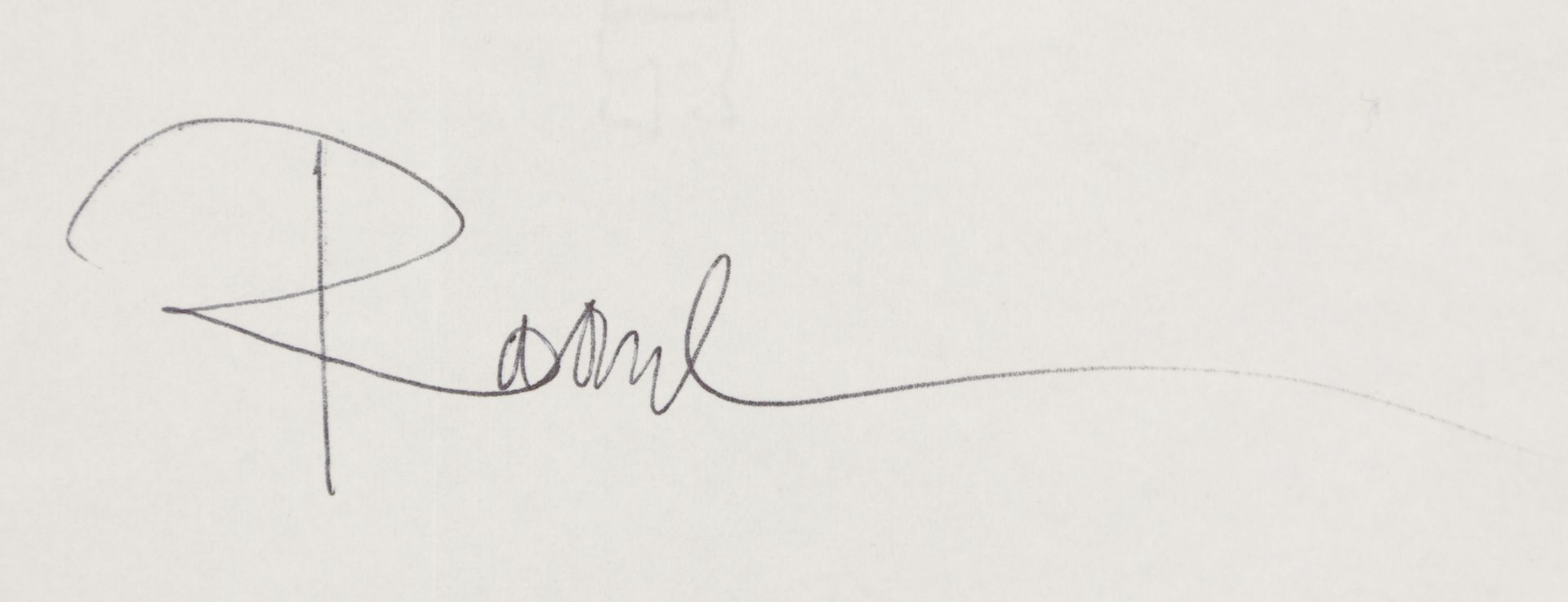 Autograph. – Raoul Hausmann