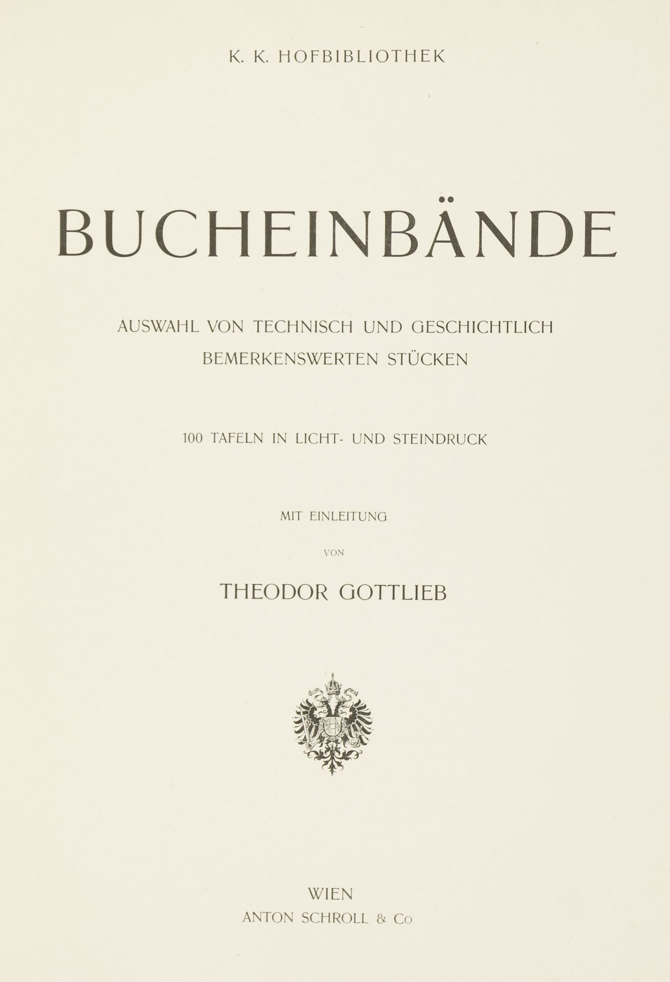 Buchwesen, Einband. – Th. Gottlieb.