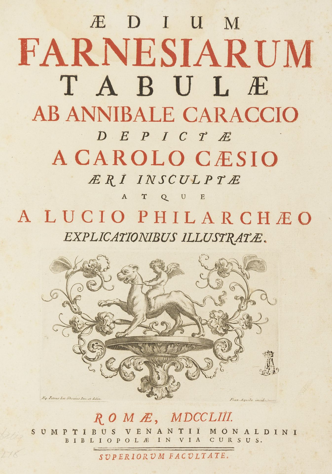 Carracci, Annibale. – L. Pilarchaeus