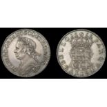 IV: Coins of Oliver Cromwell, Halfcrown, 1658, from the same dies as previous, edge has nisi