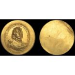 VII: Restrikes of the Lord General Medal, Cromwell, Lord General, 1650, a round uniface gold