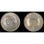 IV: Coins of Oliver Cromwell, Shilling, 1658, laureate bust left, olivar d g r p ang sco hib &c pro,