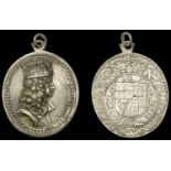 I: Briot, Warin and Rawlins, England, Charles II, before 1660 (?), a cast and chased silver Royalist