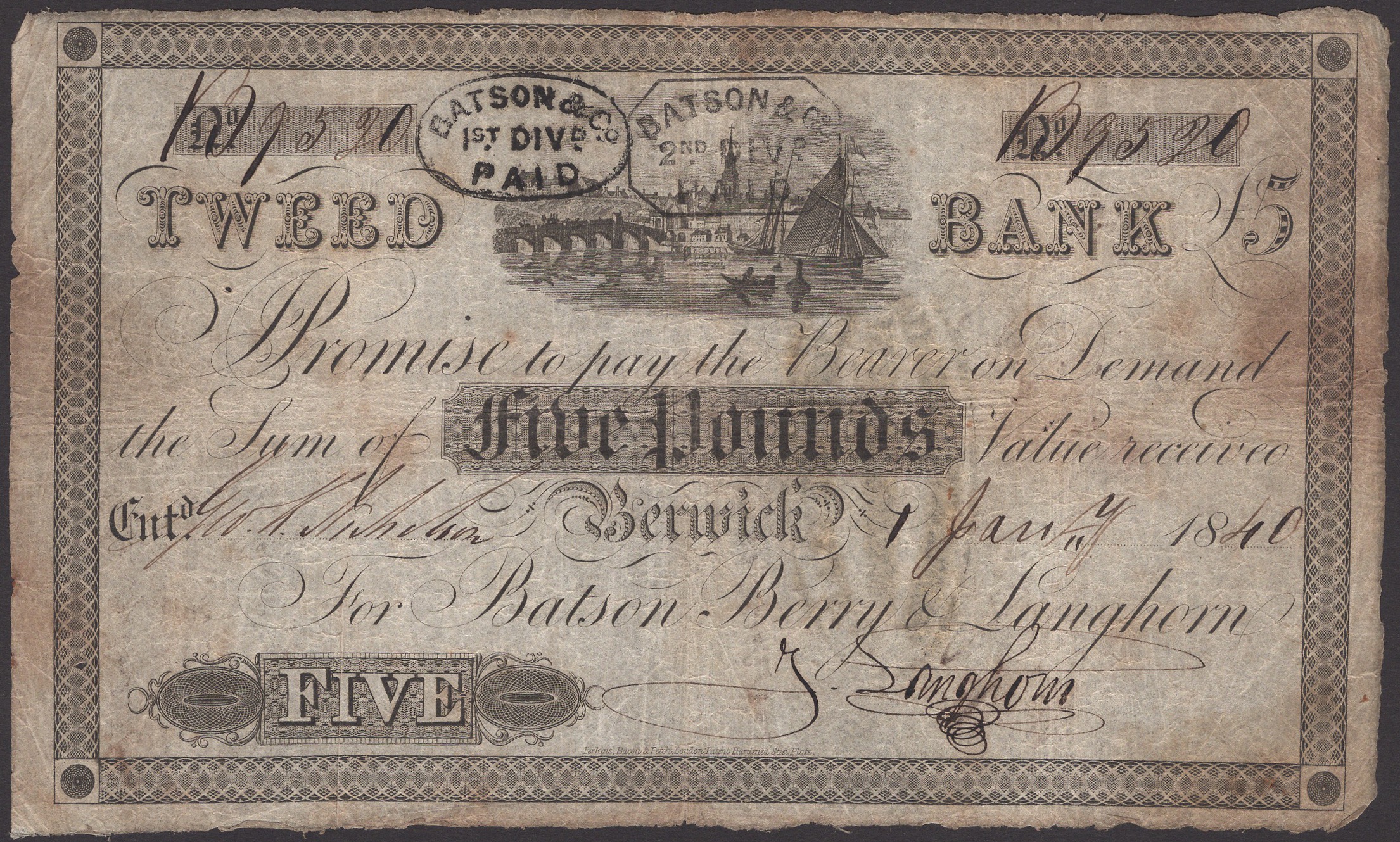 The David Muscott Collection of Northern County Provincial Banknotes