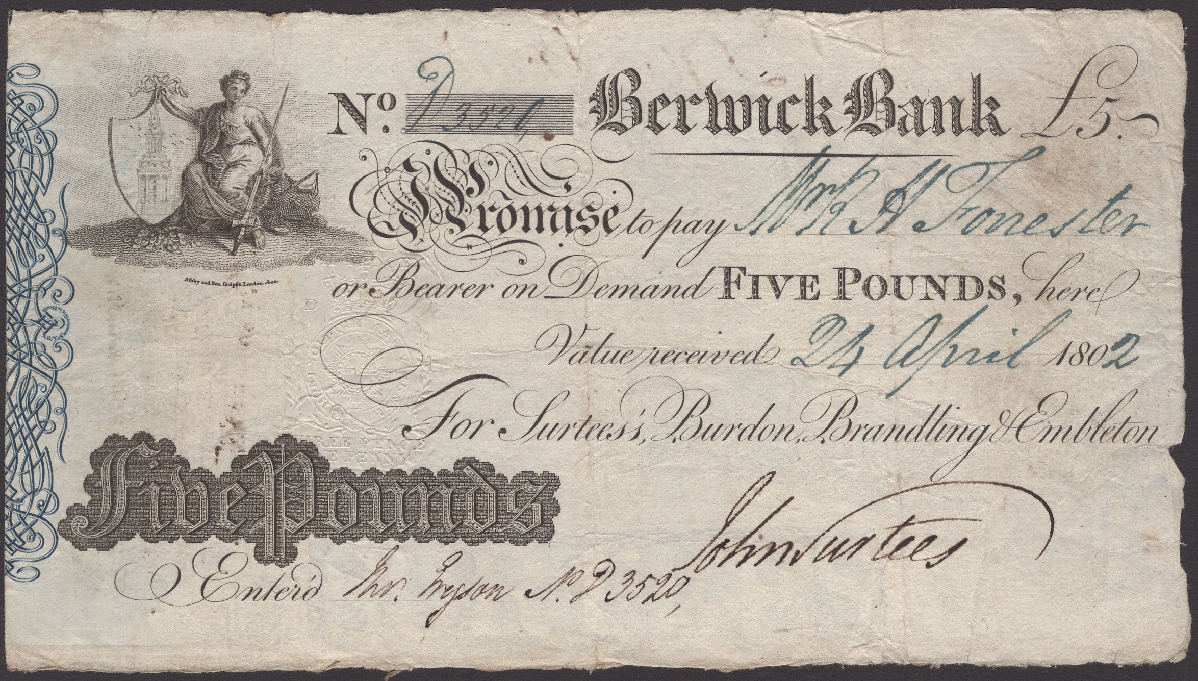 The David Muscott Collection of Northern County Provincial Banknotes