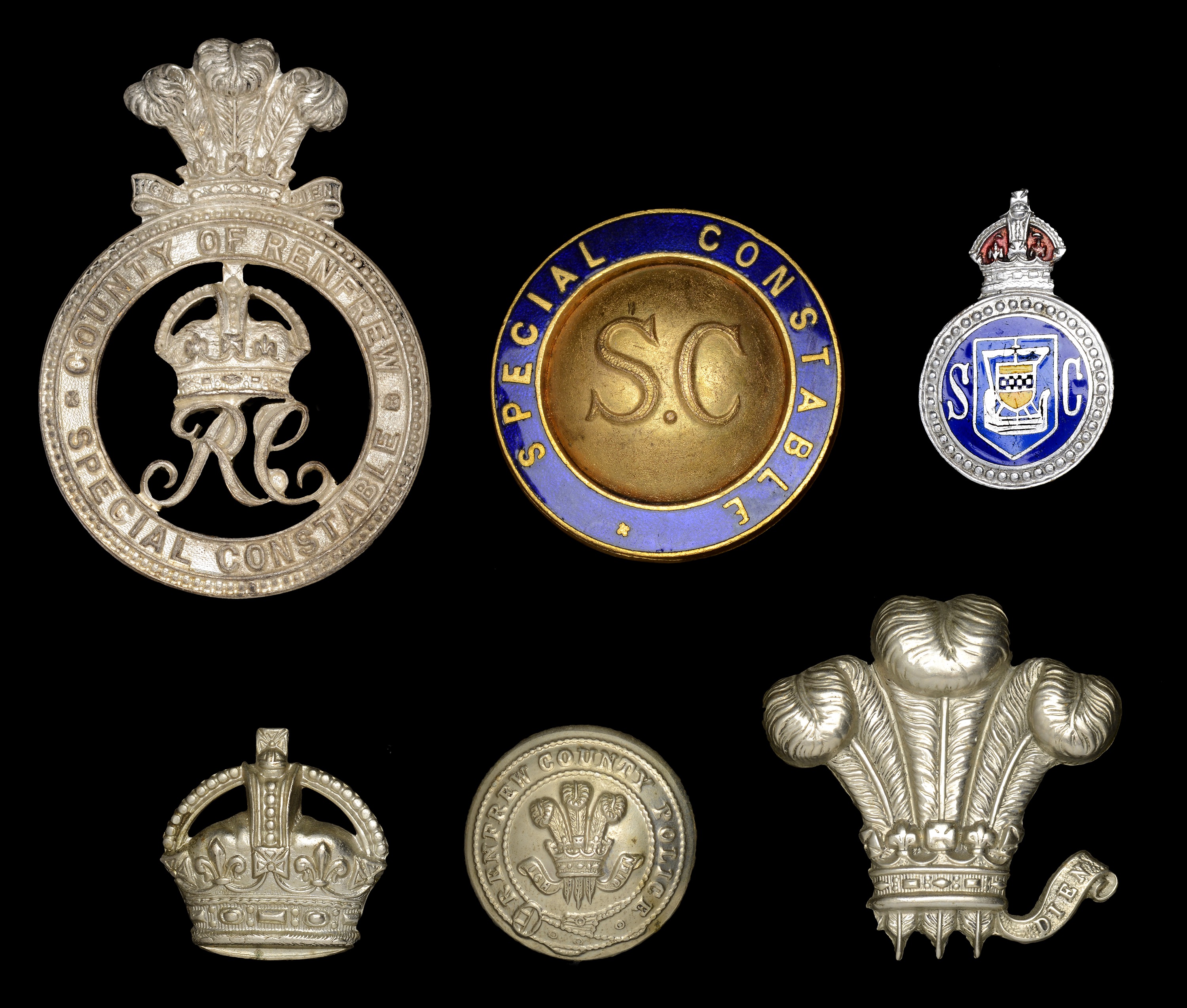A small Collection of Scottish Police Badges