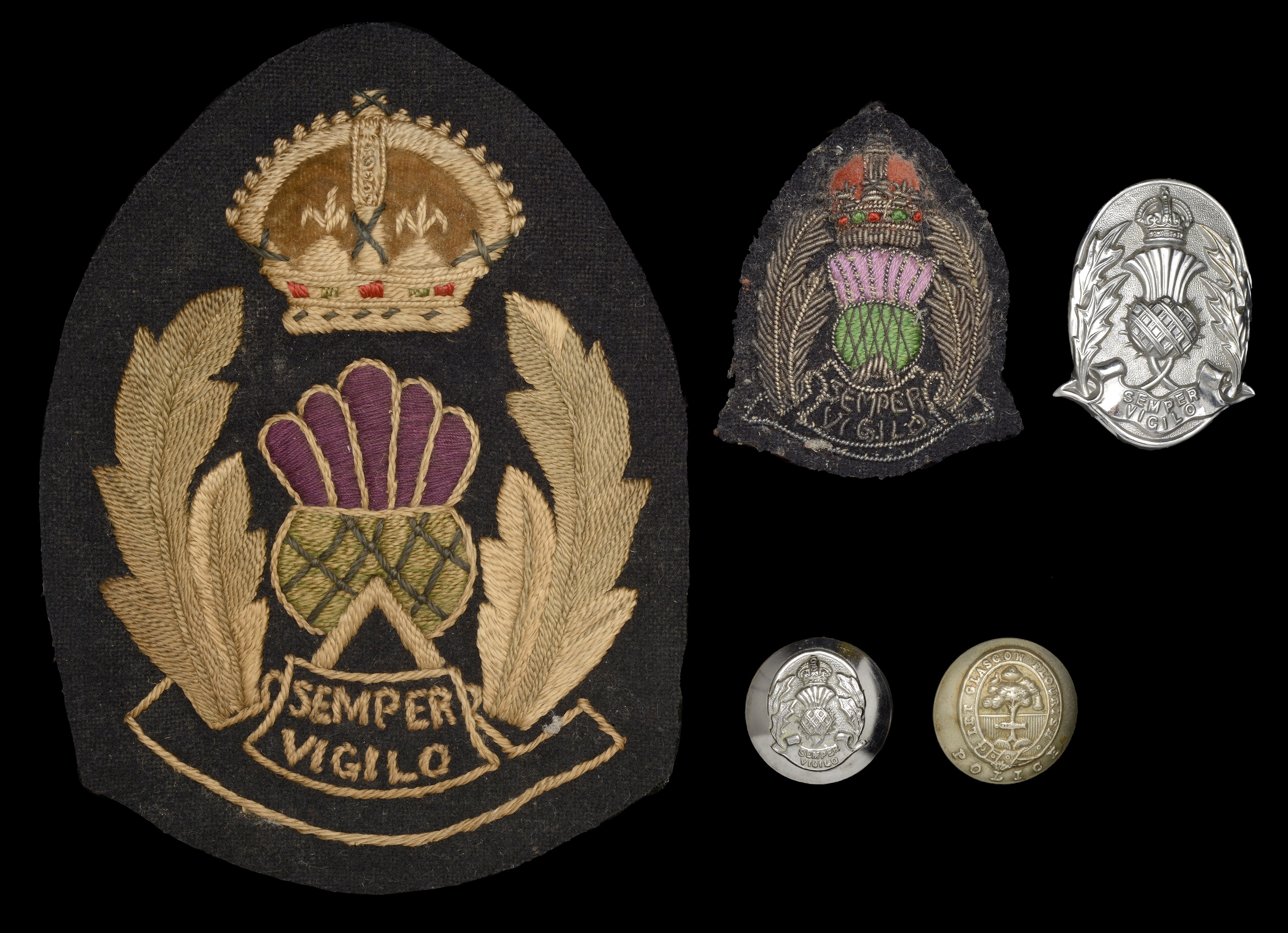 A small Collection of Scottish Police Badges