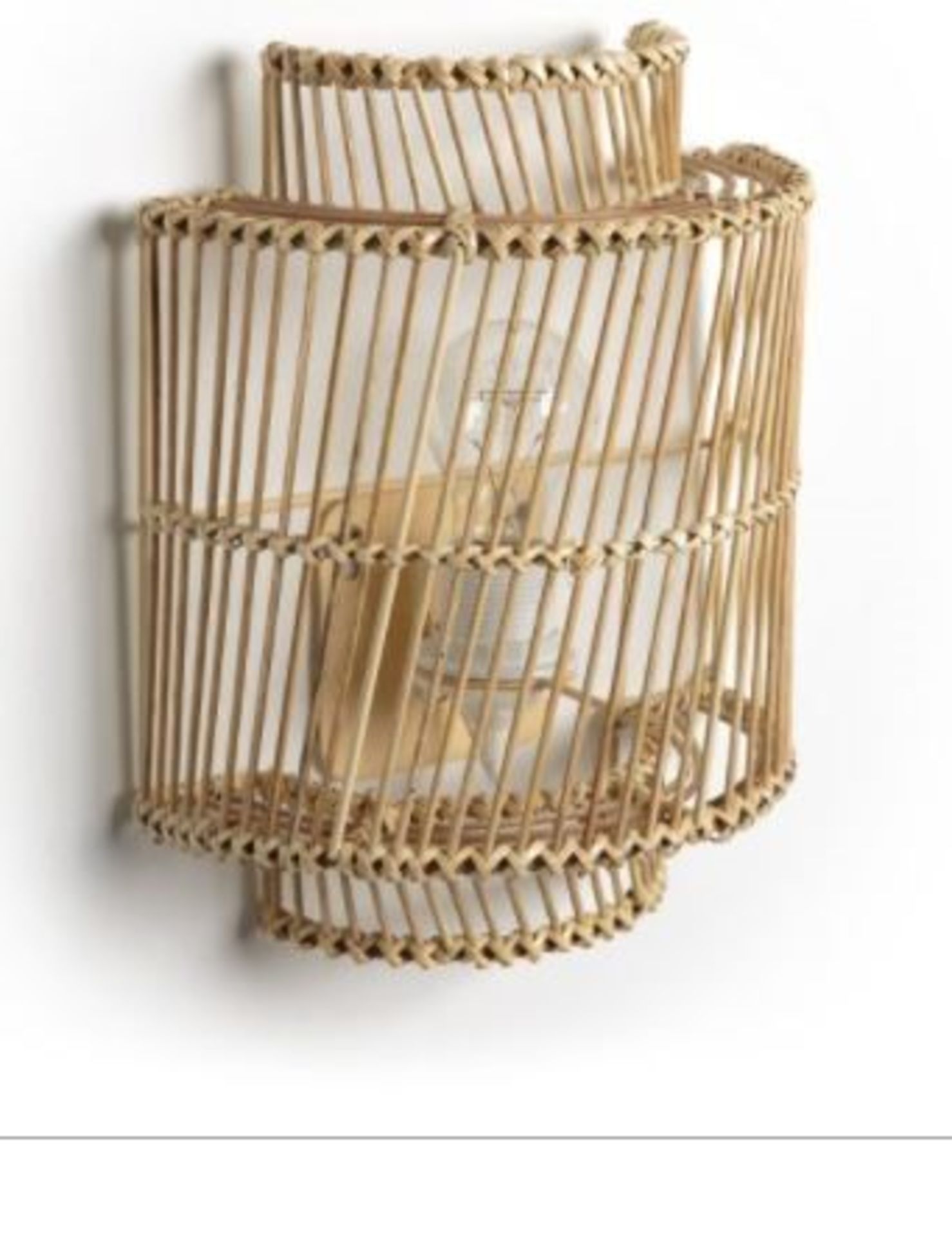 LA REDOUTE HAYA NATURAL BAMBOO WALL LIGHT