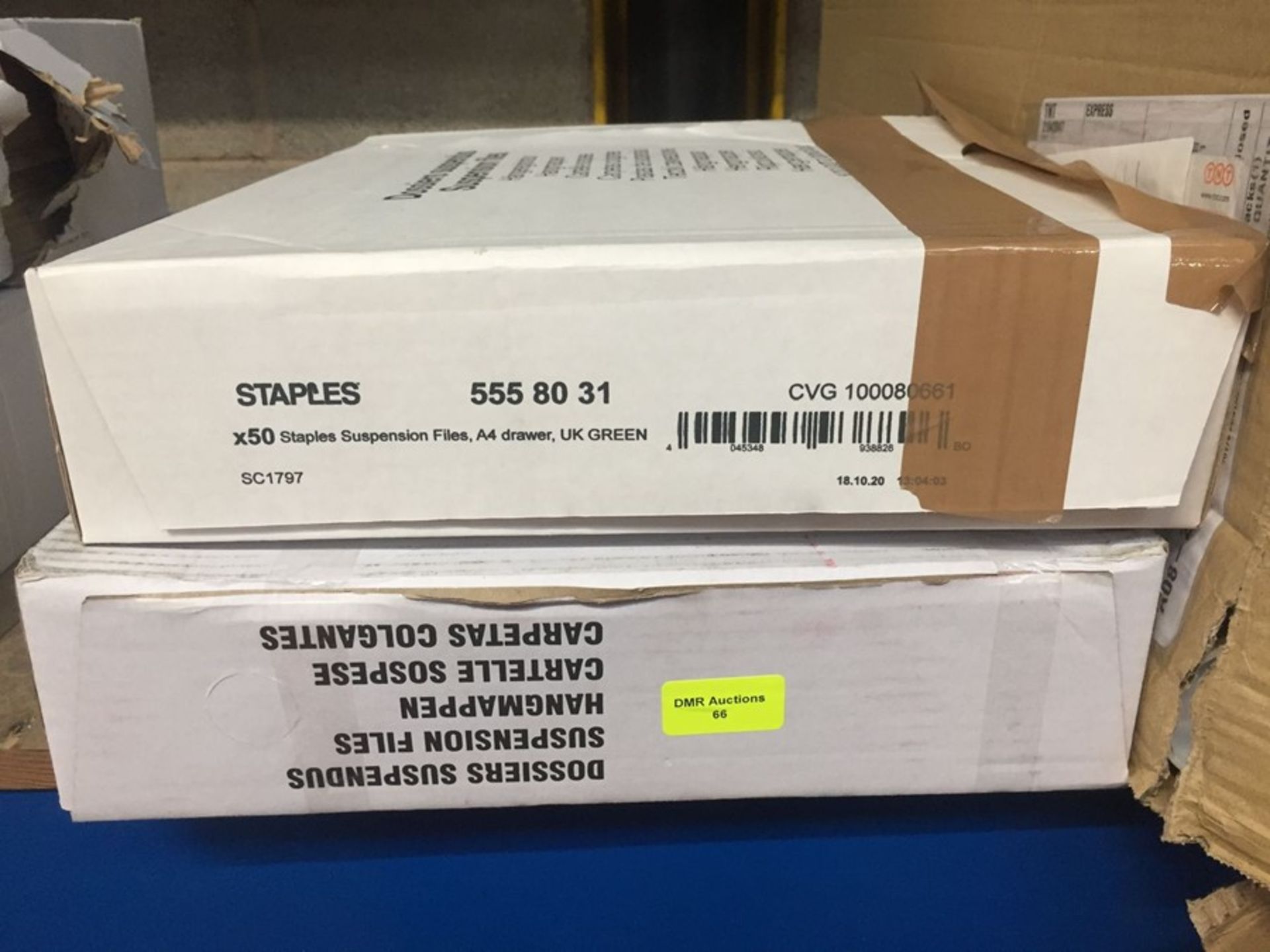 1 LOT TO CONTAIN 2 BOXES OF SUSPENSION FILES