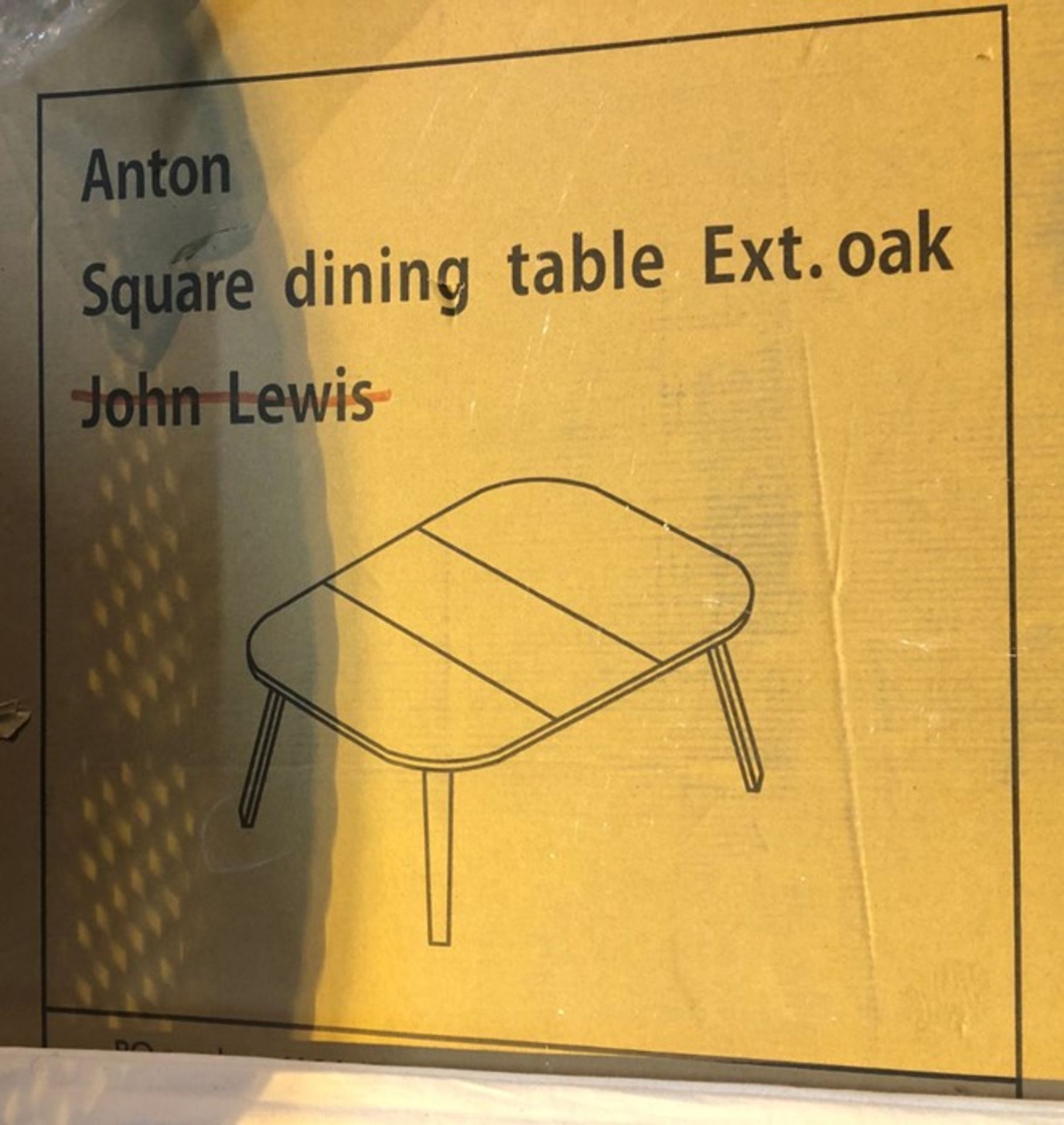 HOUSE BY JOHN LEWIS ANTON 4-6 SEATER EXTENDING DINING TABLE