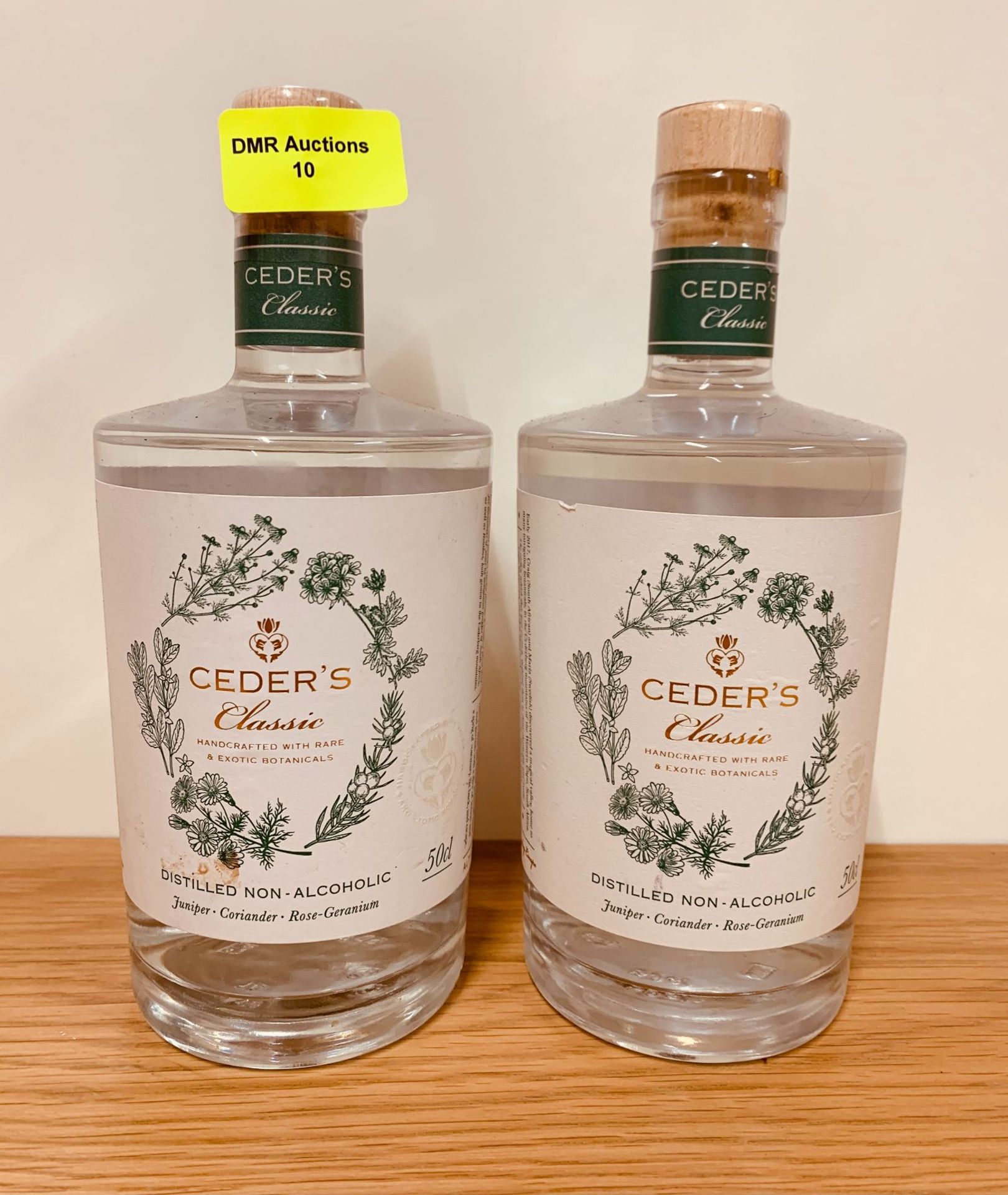 2 x CEDER'S CLASSIC DISTILLED NON-ALCOHOLIC GIN 50CL