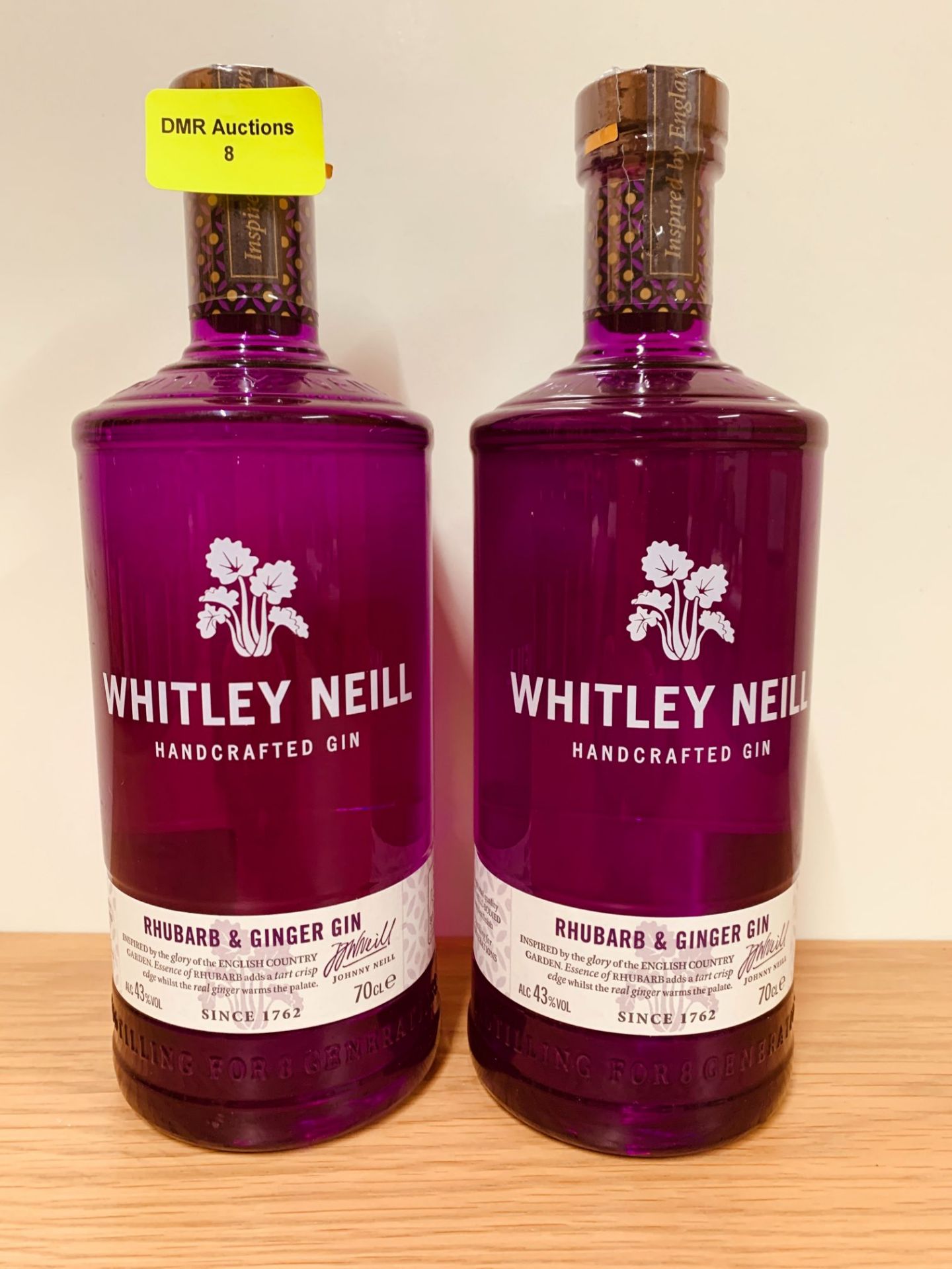 2 x WHITLEY NEILL RHUBARD & GINGER RUM 70CL