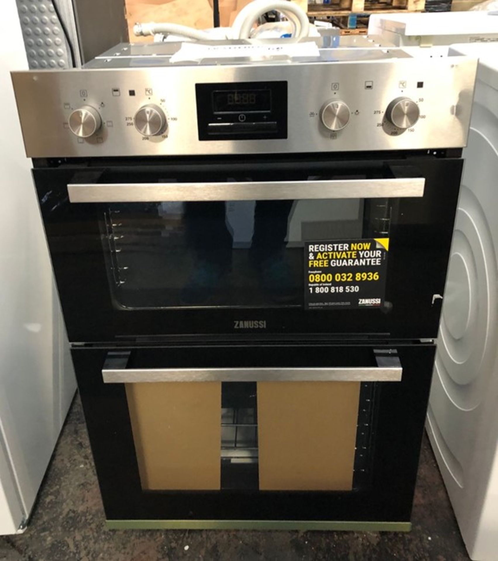 ZANUSSI ZOD35661XK BUILT-IN MULTIFUNCTION ELECTRIC DOUBLE OVEN