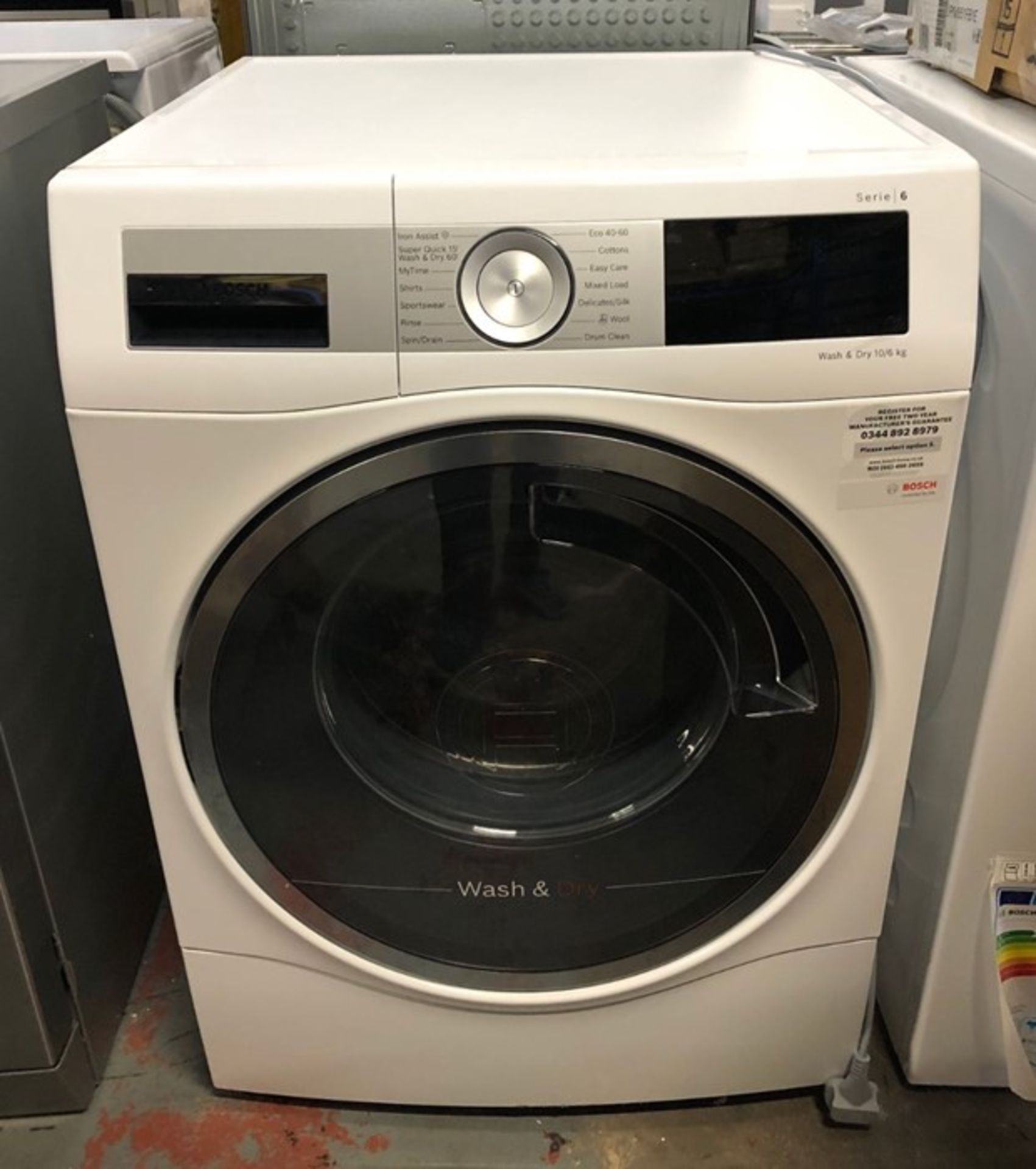 BOSCH SERIE 6 WDU28561GB FREESTANDING WASHER DRYER