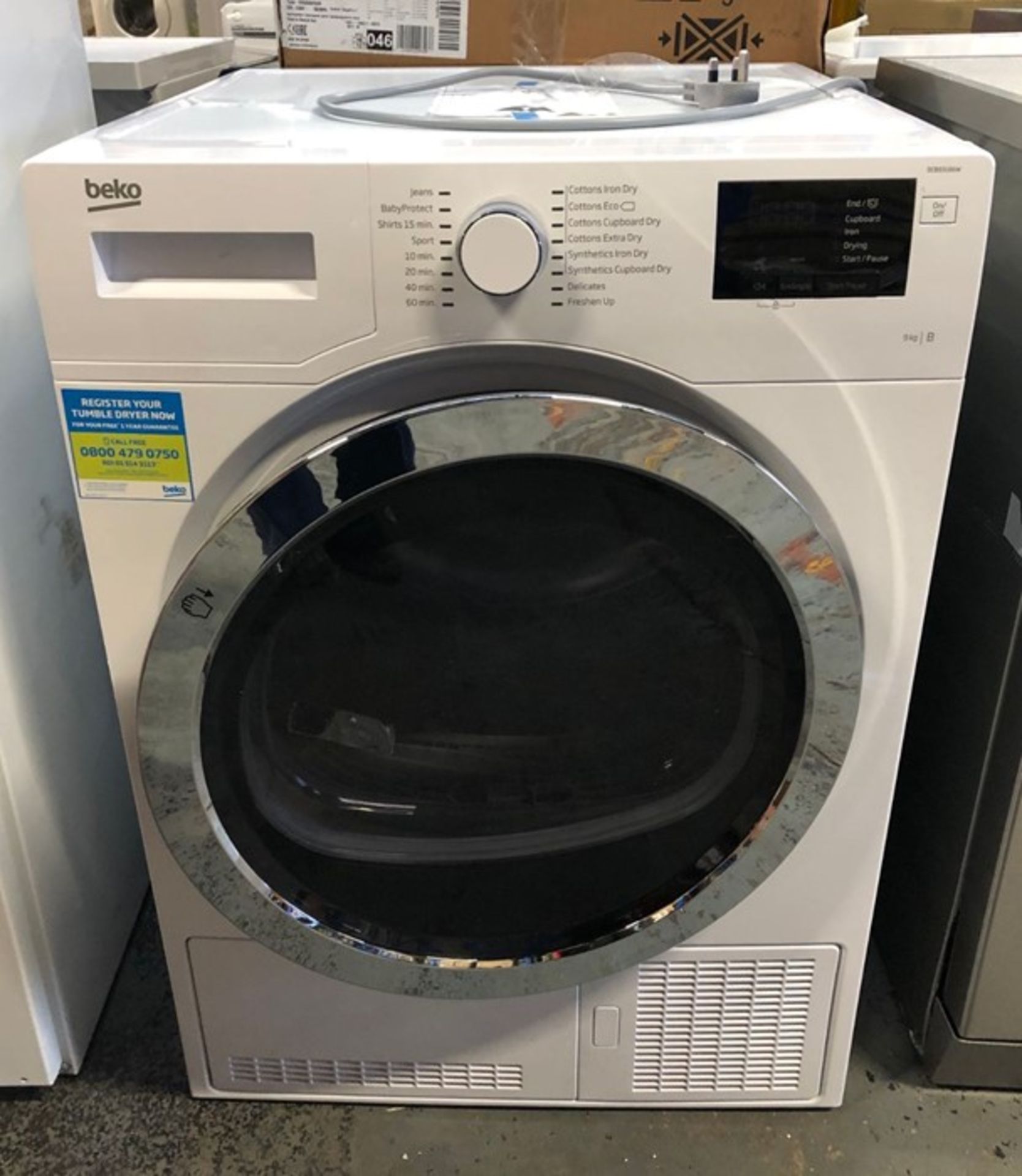 BEKO DCB93166W CONDENSER TUMBLE DRYER