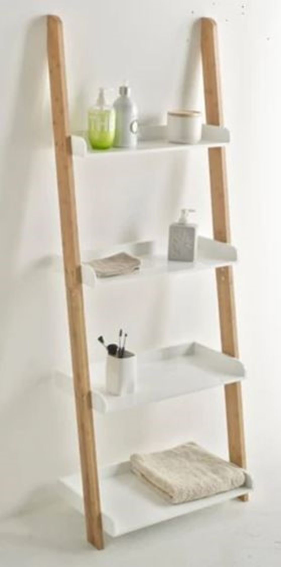 LA REDOUTE LINDUS BATHROOM STORAGE LADDER WITH 4 SHELVES