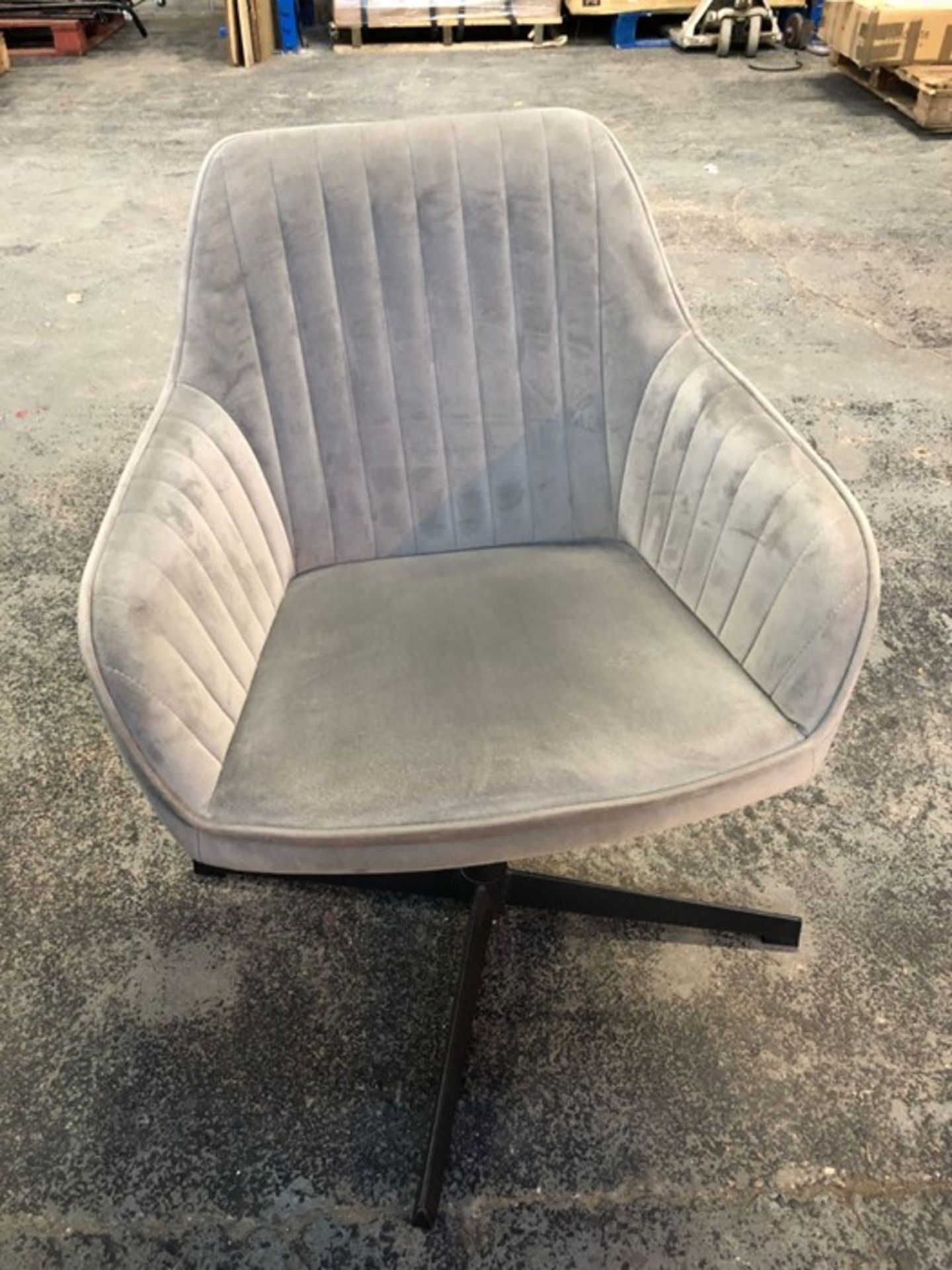 JOHN LEWIS BROOKS VELVET OFFICE CHAIR