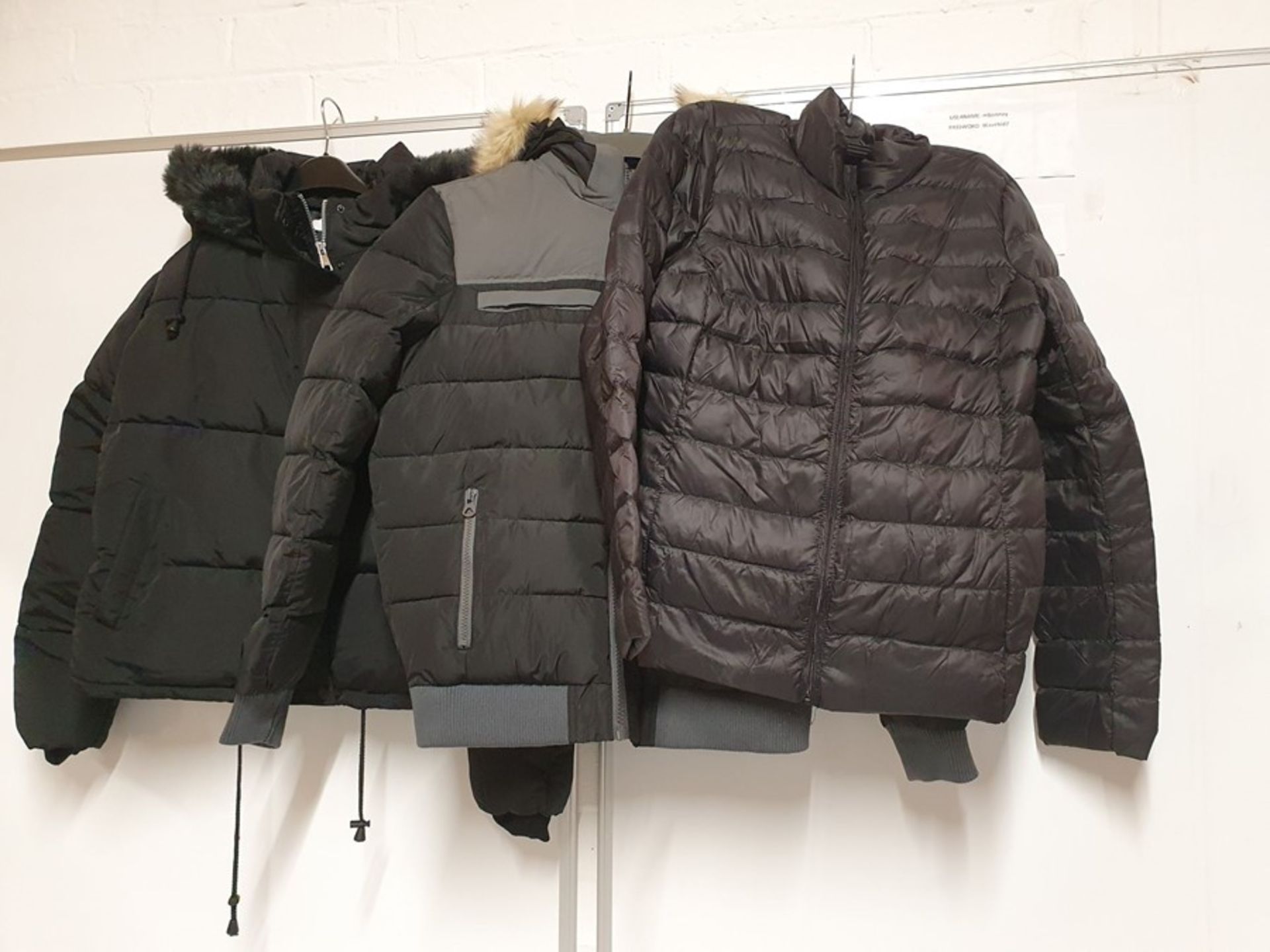 ONE LOT TO CONTAIN ONE BAG OF MIXED LADIES COATS / JACKETS - 8 ITEMS. (ASSORTED SIZES AND COLOURS,