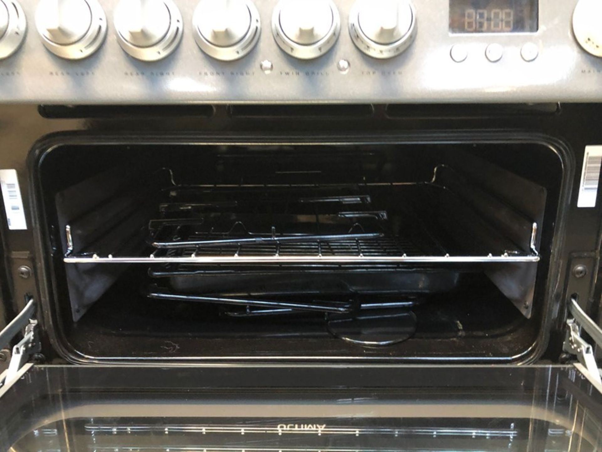 HOTPOINT ULTIMA 60CM DUAL FUEL COOKER - HUD61GS / RRP £439.00 / CONDITION REPORT: UNTESTED - Image 3 of 4