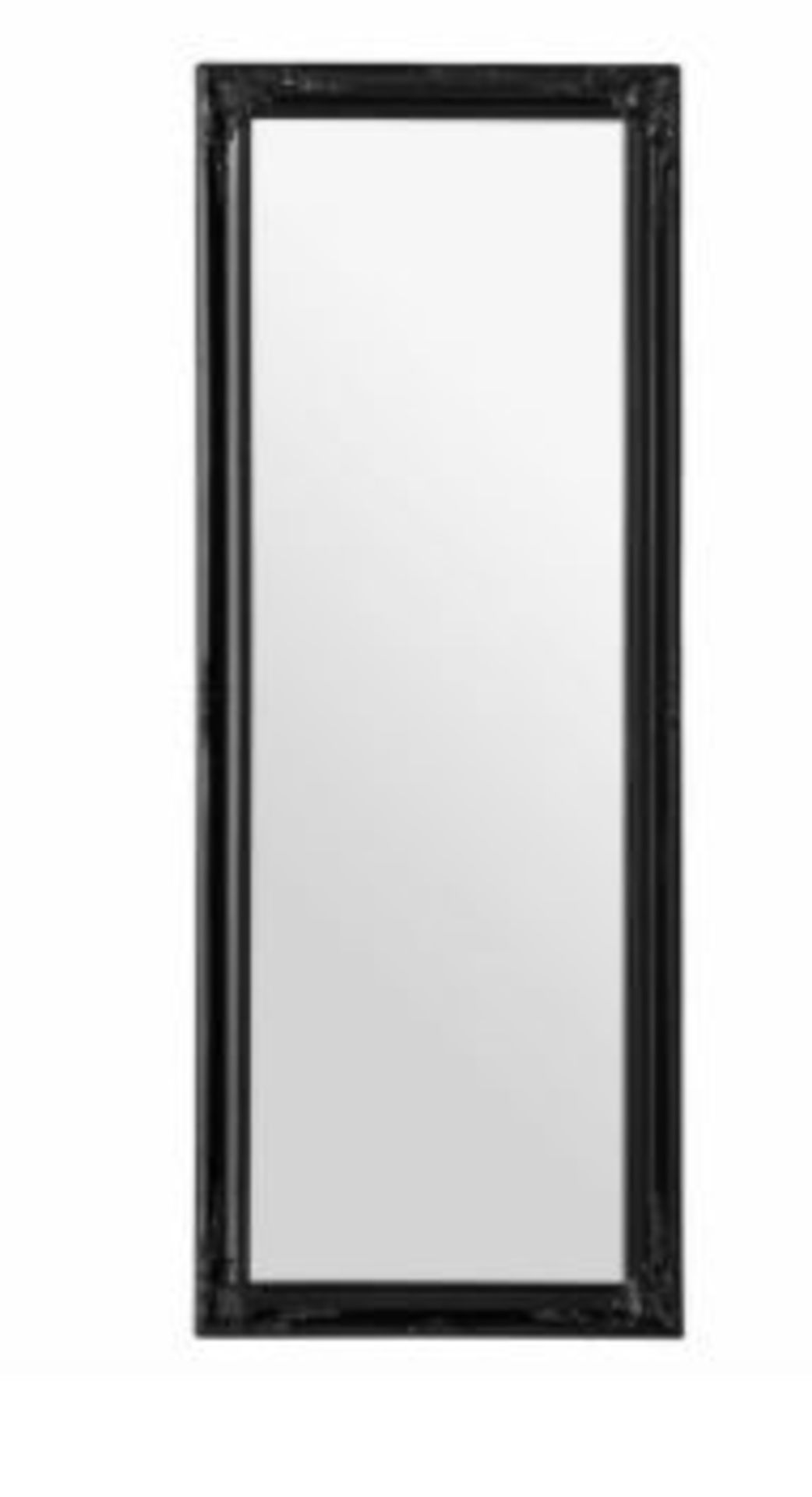 CHANCELLOR VINTAGE ACCENT MIRROR IN BLACK / RRP £71.99 / GRADE C, TWO DAMAGED CORNERS