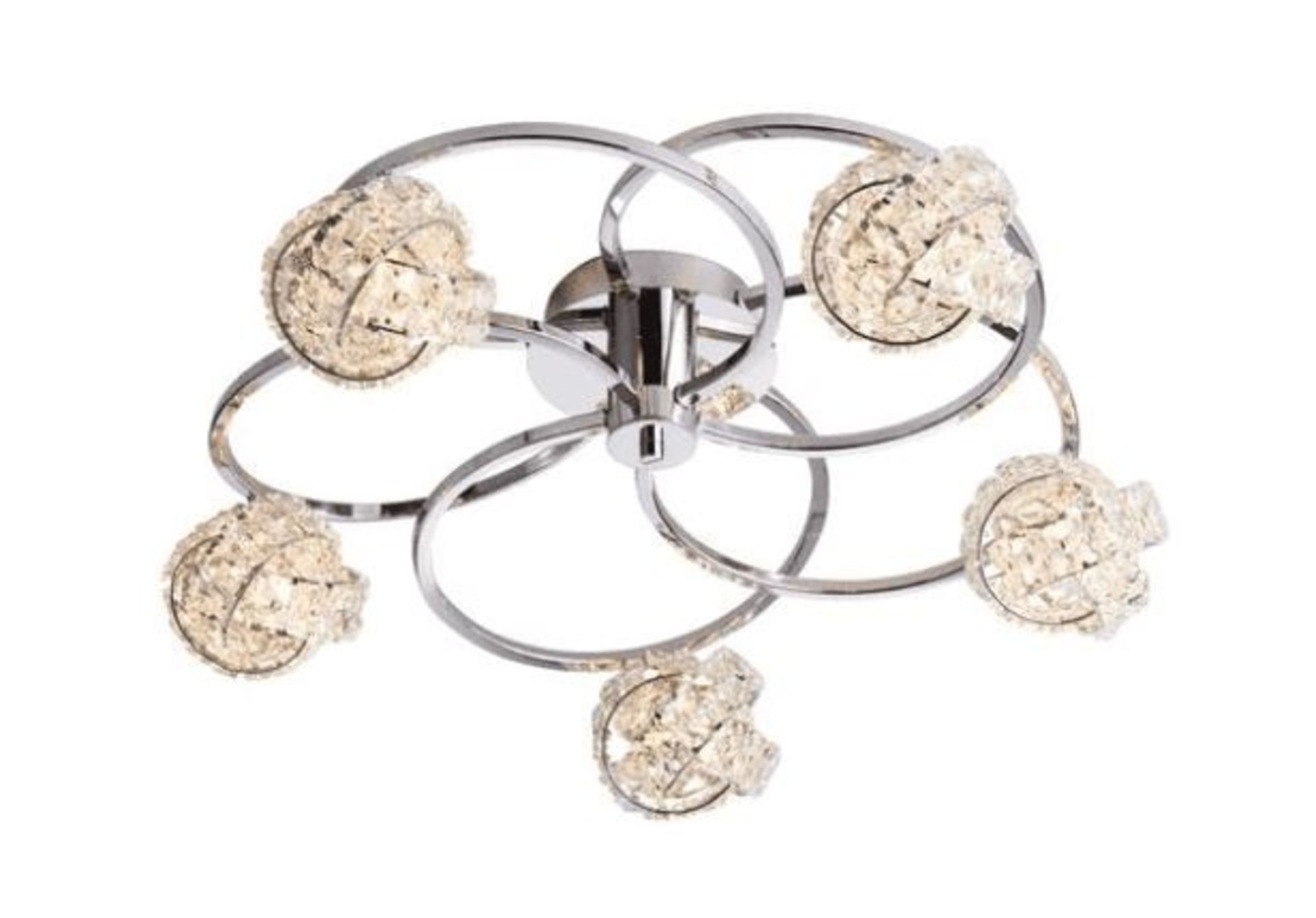 LADNER 5-LIGHT SEMI FLUSH MOUNT BY METRO LANE