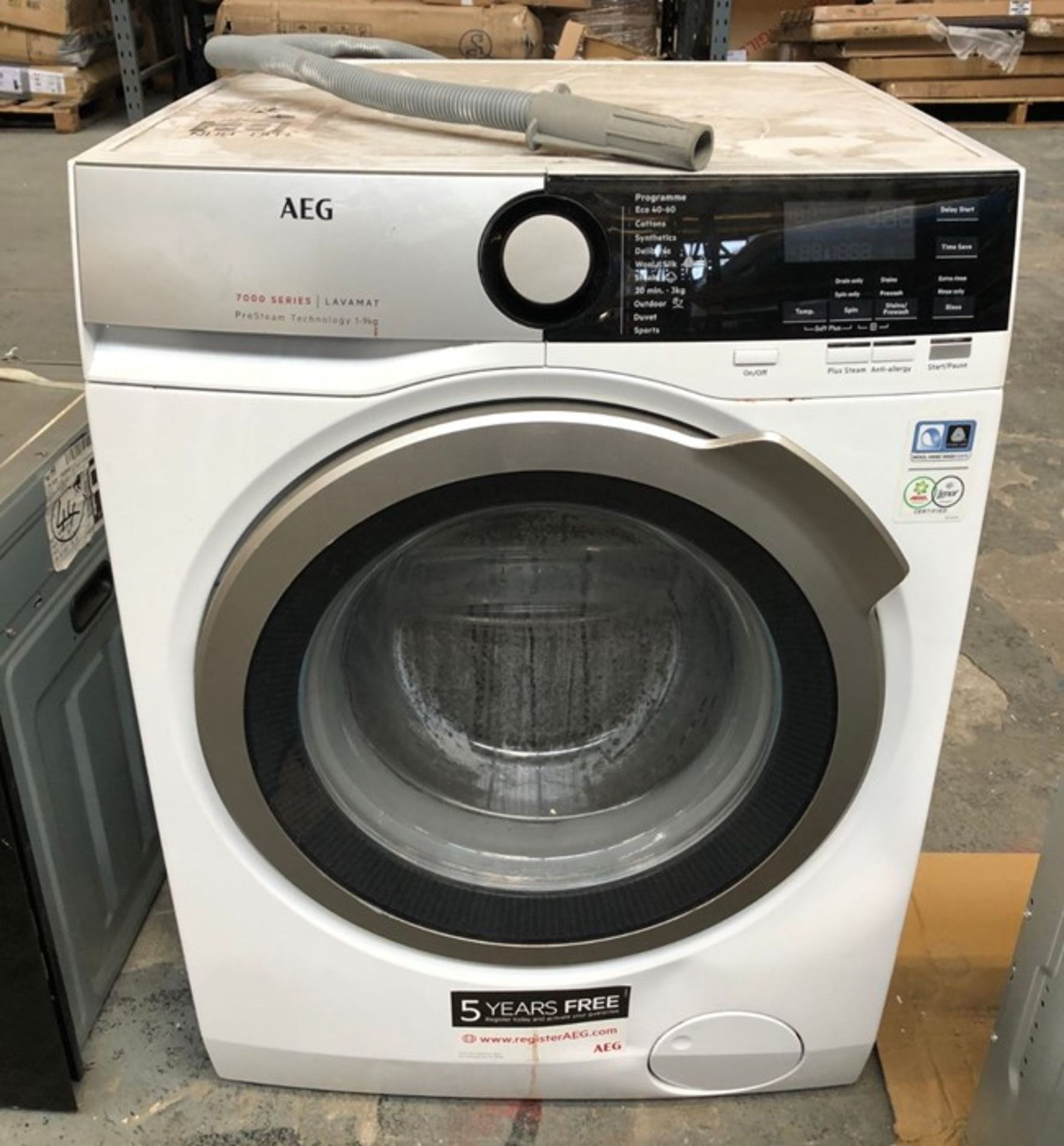 AEG FREESTANDING WASHING MACHINE - L7FEE945R / RRP £679.00 / CONDITION REPORT: UNTESTED CUSTOMER