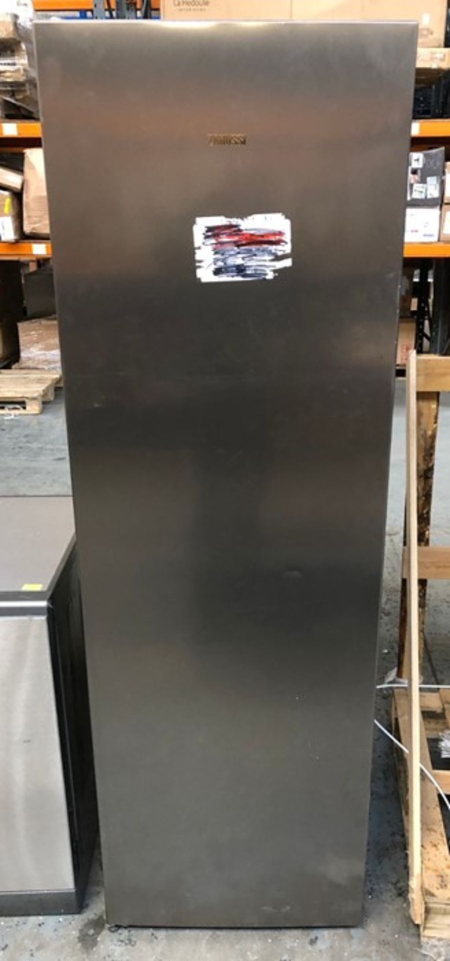 ZANUSSI TALL-FREEZER / CONDITION REPORT: UNTESTED CUSTOMER RETURN. USED. SEVERAL SMALL DINTS AND