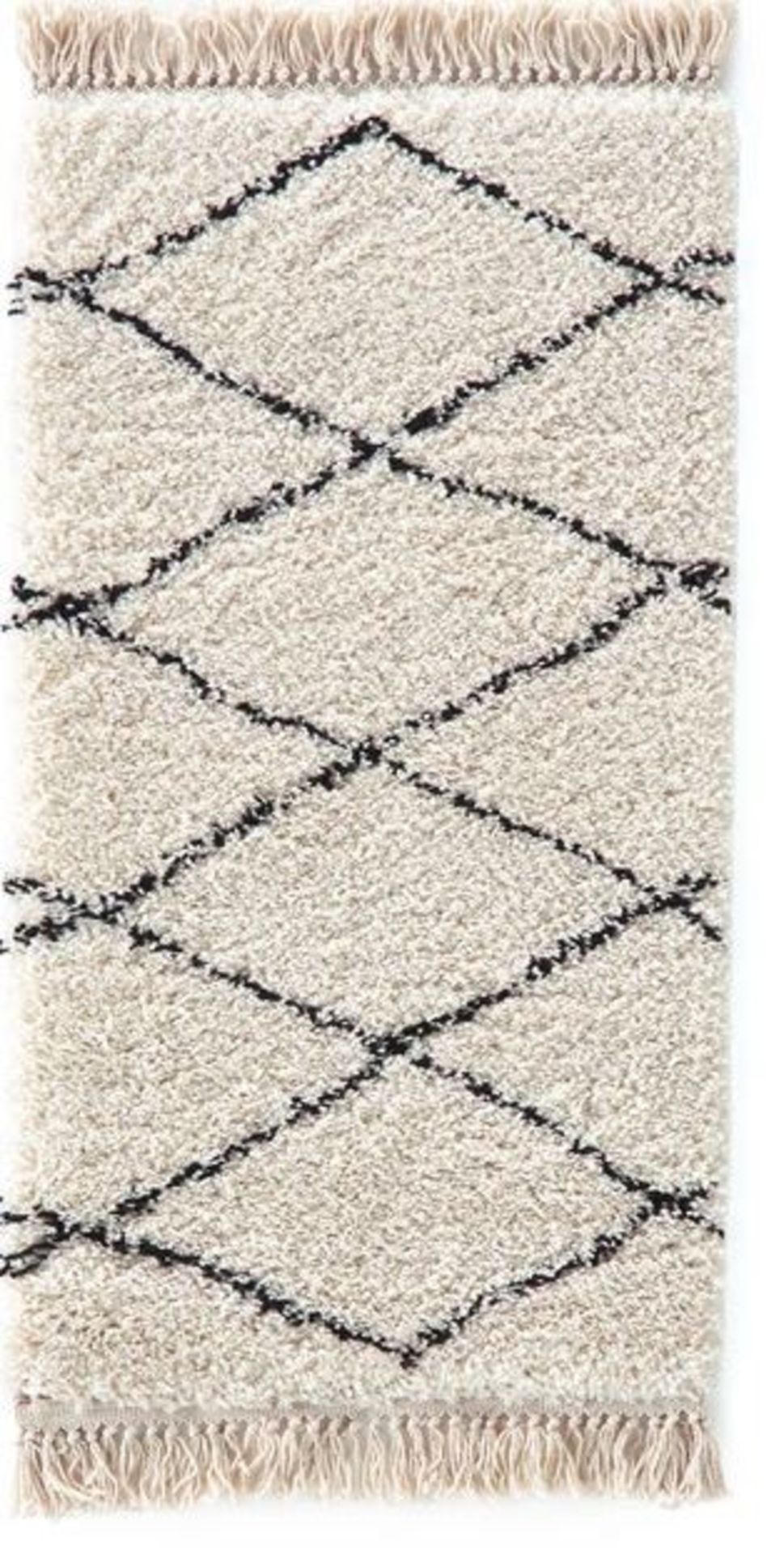 LA REDOUTE FATOUH BEDSIDE BERBER-STYLE RUG (60X110CM)