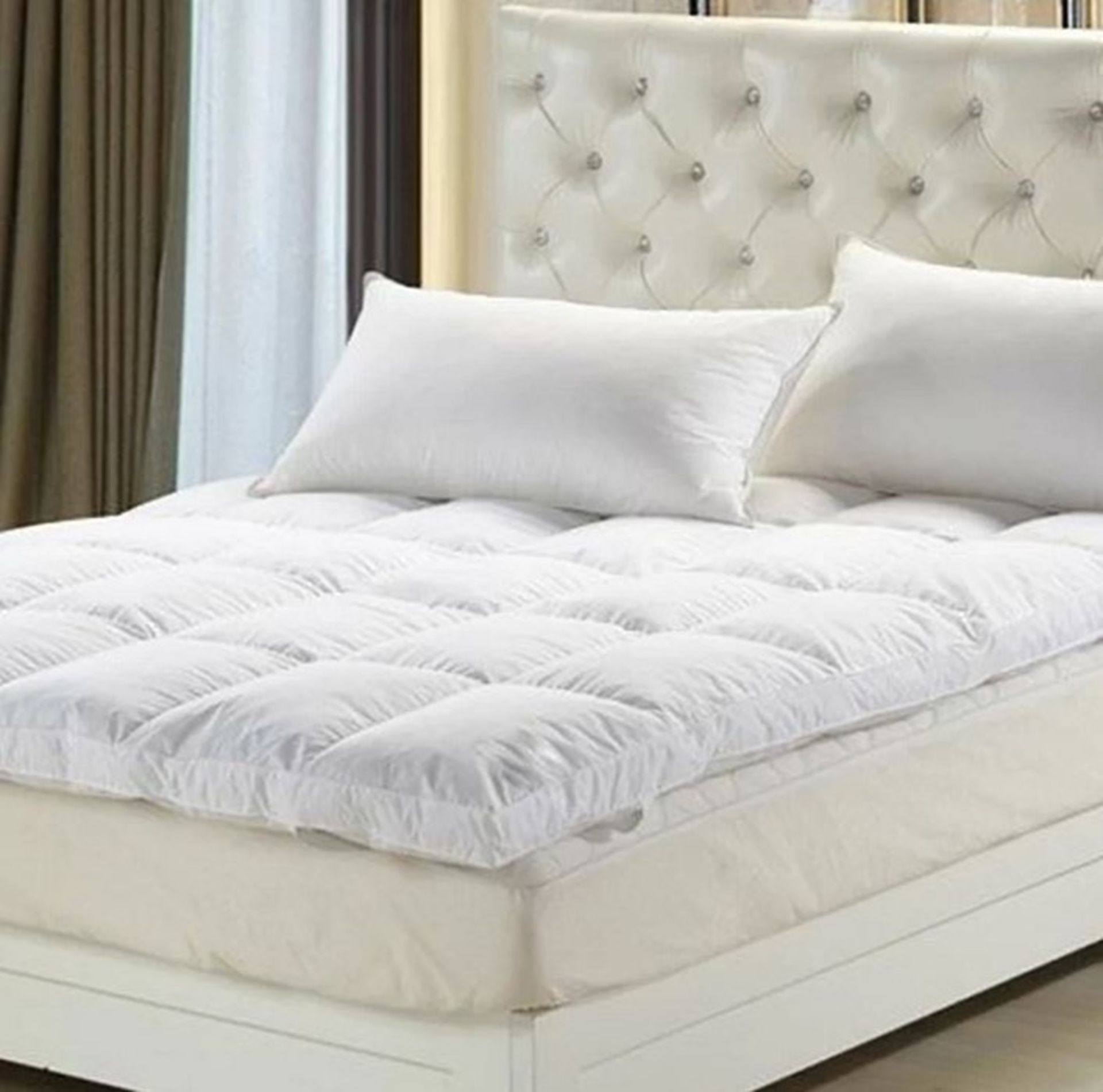 DUCK FEATHER AND DOWN 5CM MATTRESS TOPPER / SIZE: KING