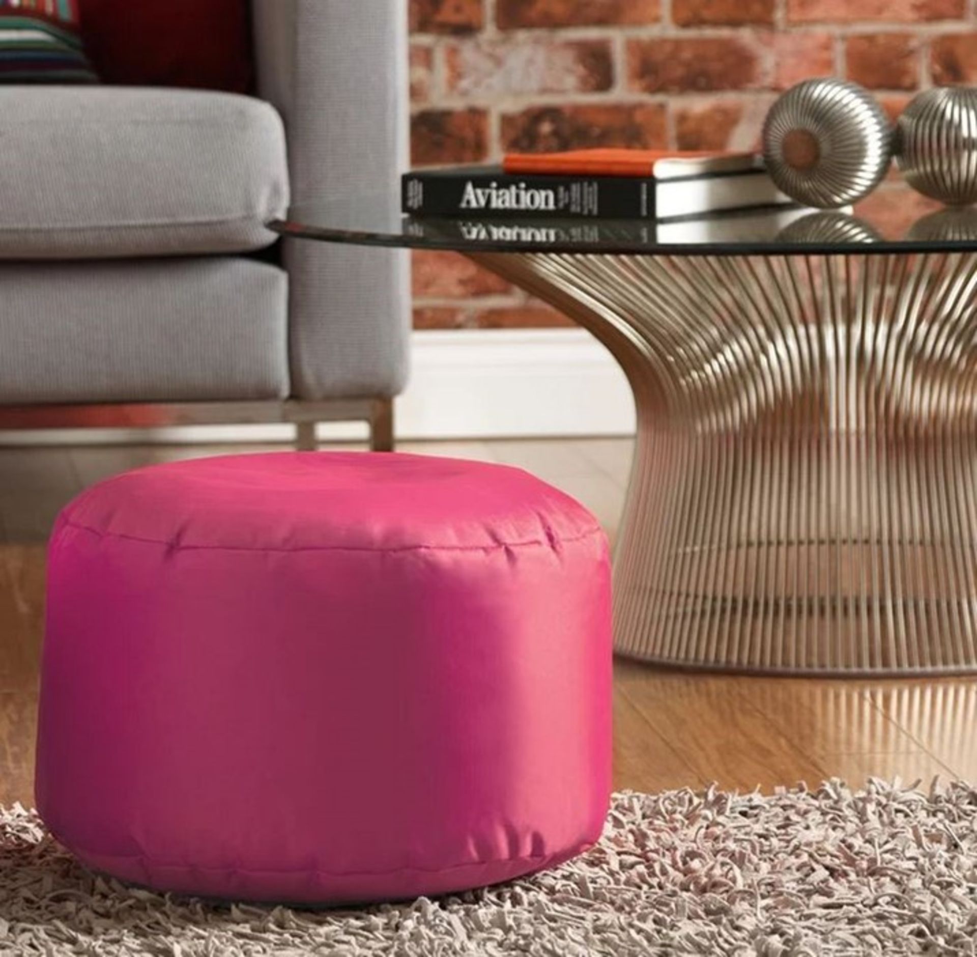 MCKENNA POUFFE / COLOUR - PINK BY ZIPCODE DESIGN