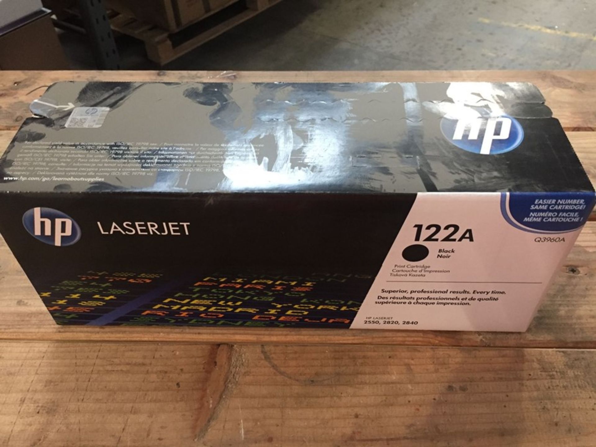 1 LOT TO CONTAIN A HP 122A BLACK LASERJET INK CARTRIDGE L-8