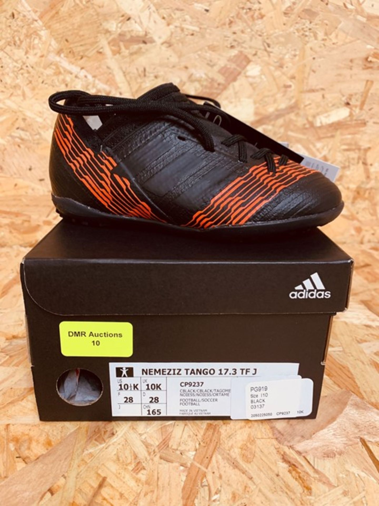 ADIDAS NEMEZIZ TANGO 17.3 TF JUNIOR BOYS FOOTBALL BOOTS - UK SIZE 10K/BLACK