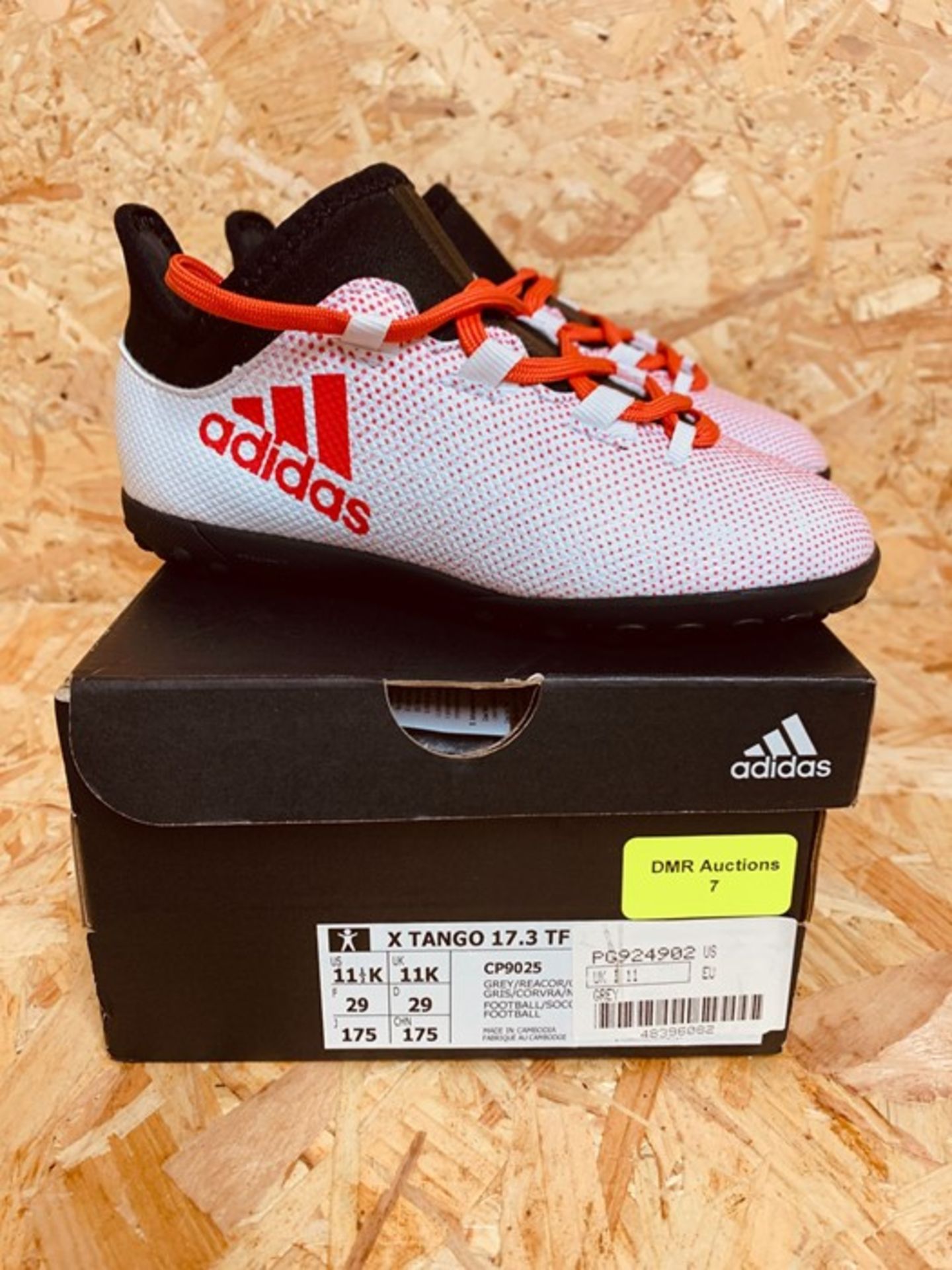 ADIDAS X TANGO 17.3 TF JUNIOR BOYS BOOTS - UK SIZE 11K/WHITE RED