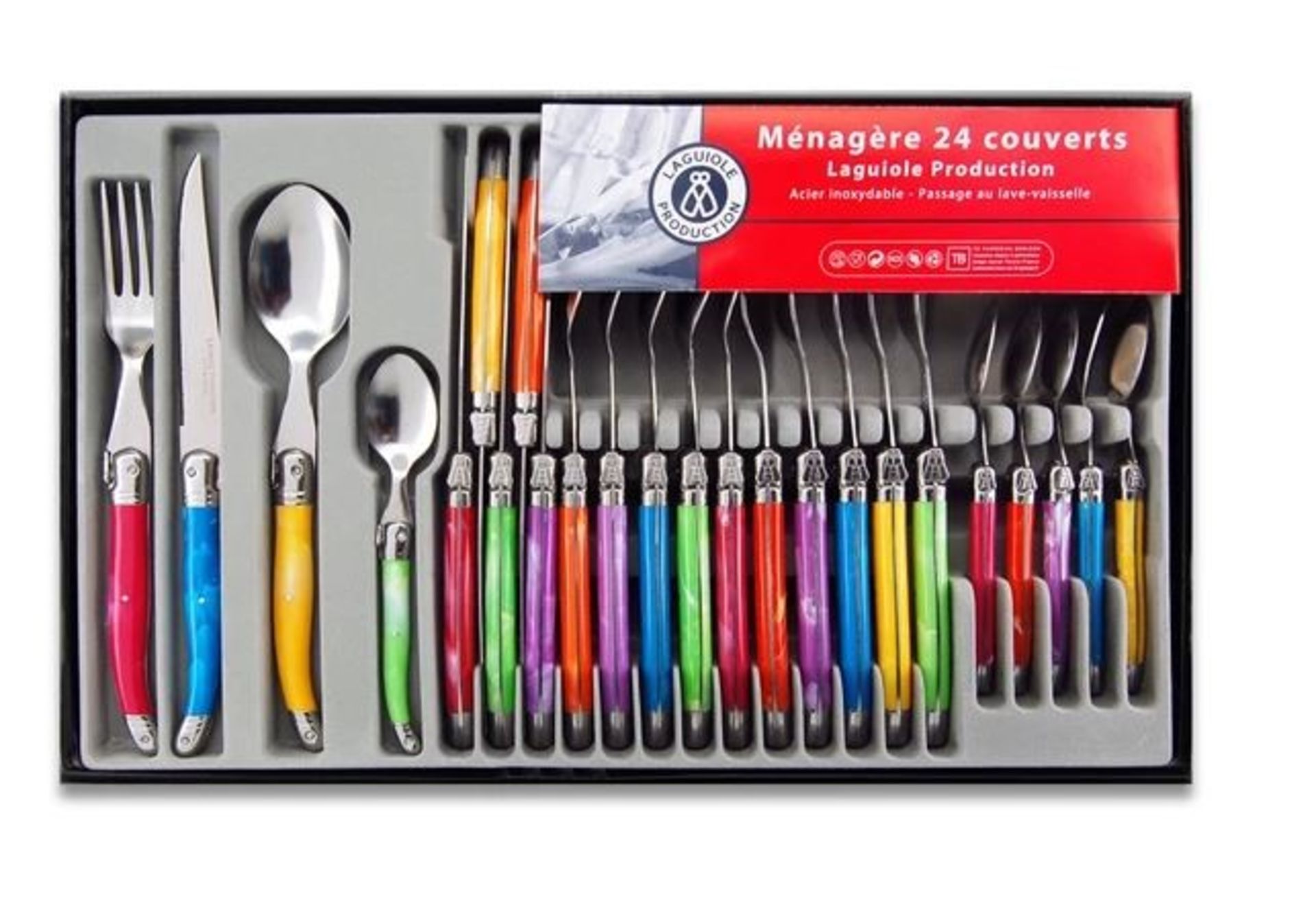 1 X LA REDOUTE TRADITION 24 PIECE CUTLERY SET / RRP £36.00 / GRADE A, SOME BOX DAMAGE