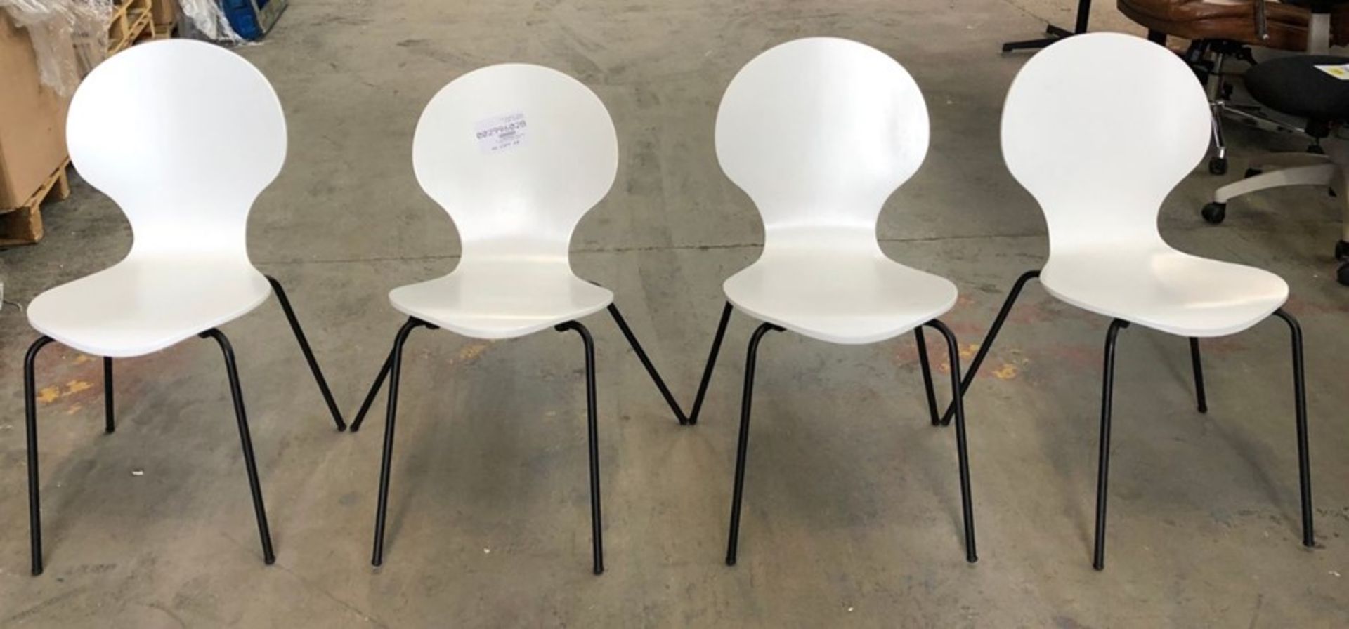 4 x HOUSE BY JOHN LEWIS CRESCENT DINING CHAIRS