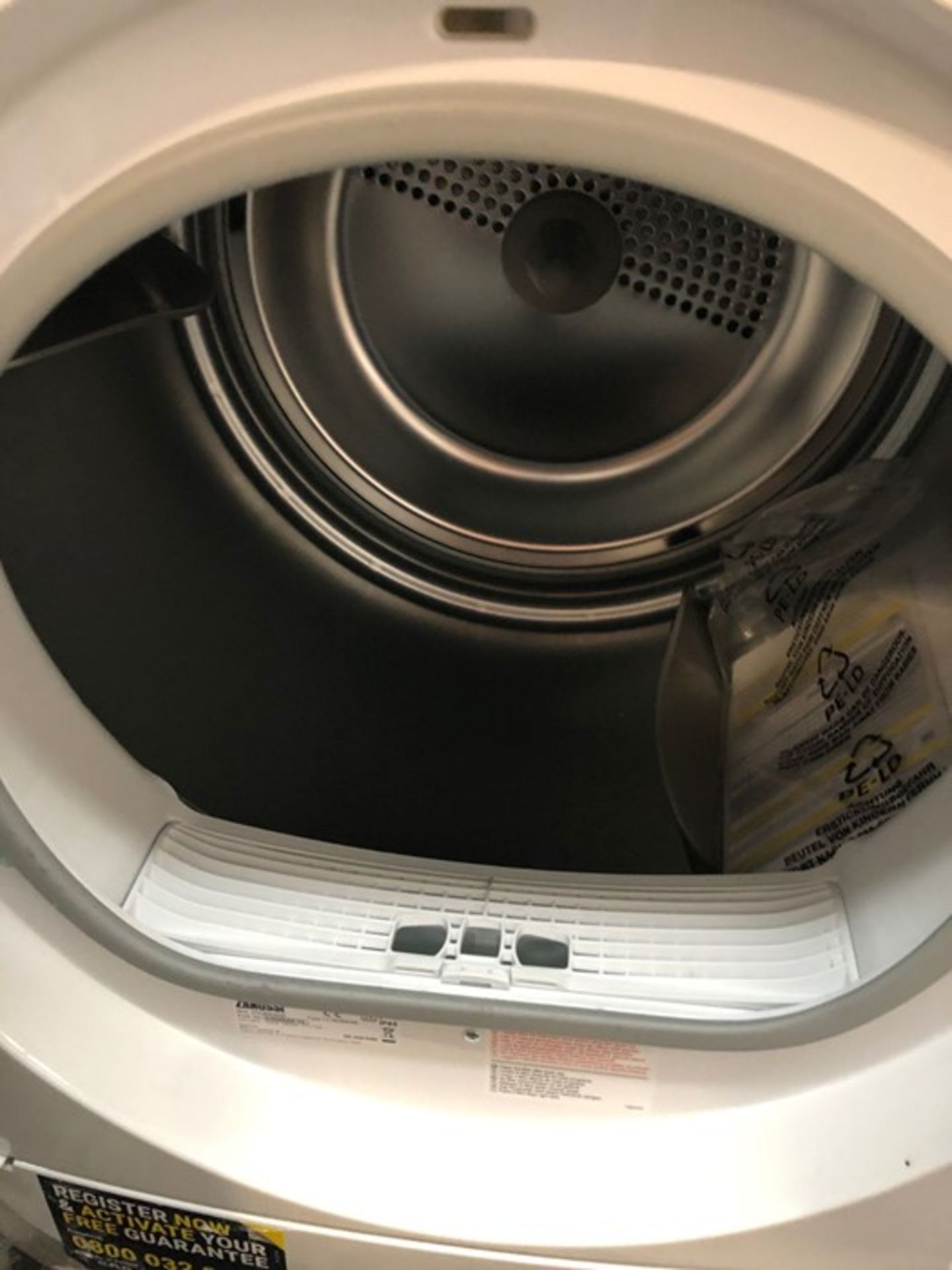 ZANUSSI ZDC8203WZ CONDENSER TUMBLE DRYER - Image 2 of 3