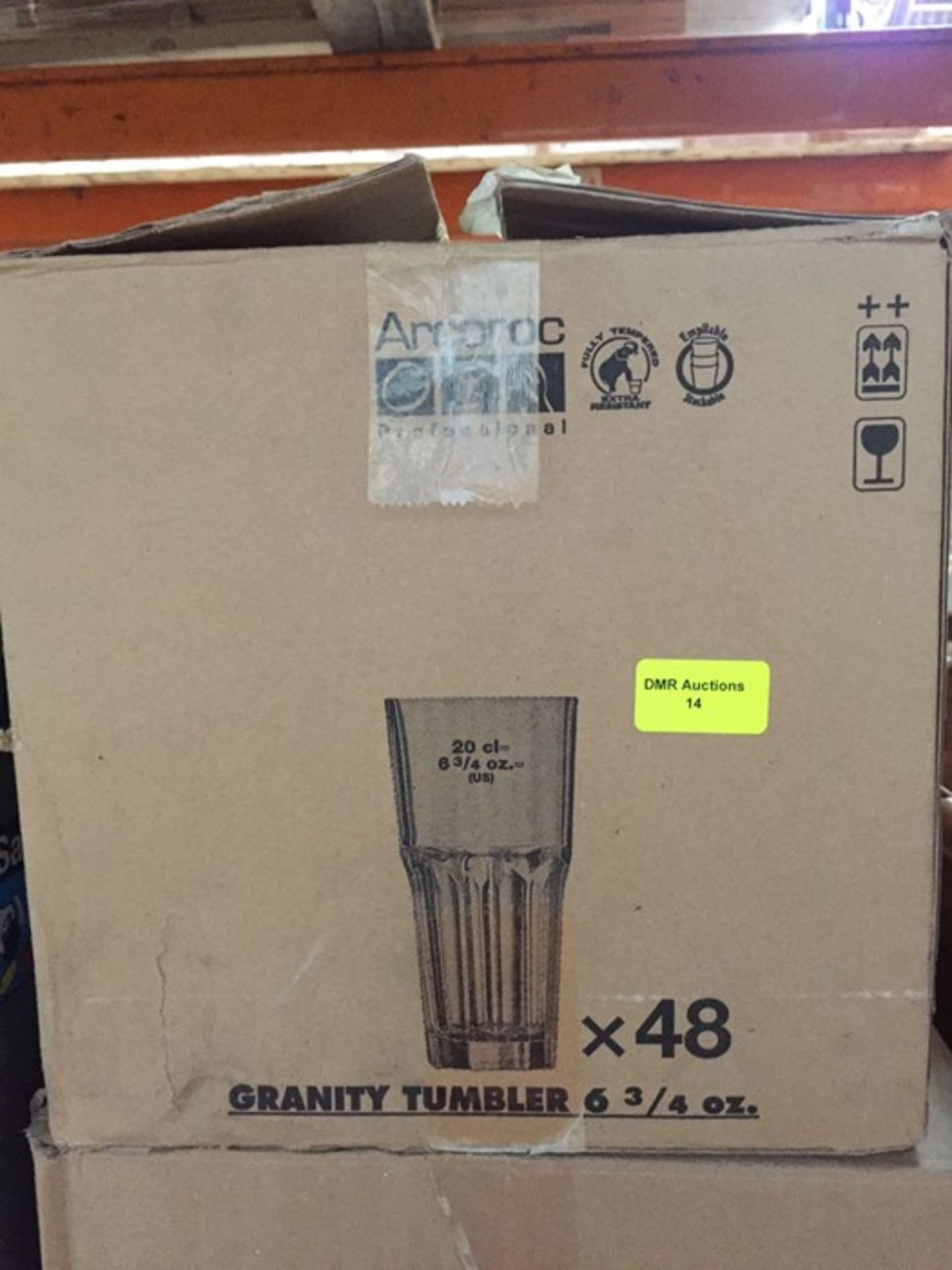 1 LOT TO CONTAIN A BOX OF 48 X GRANITY TUMBLERS 6 AND 3/4 OZ